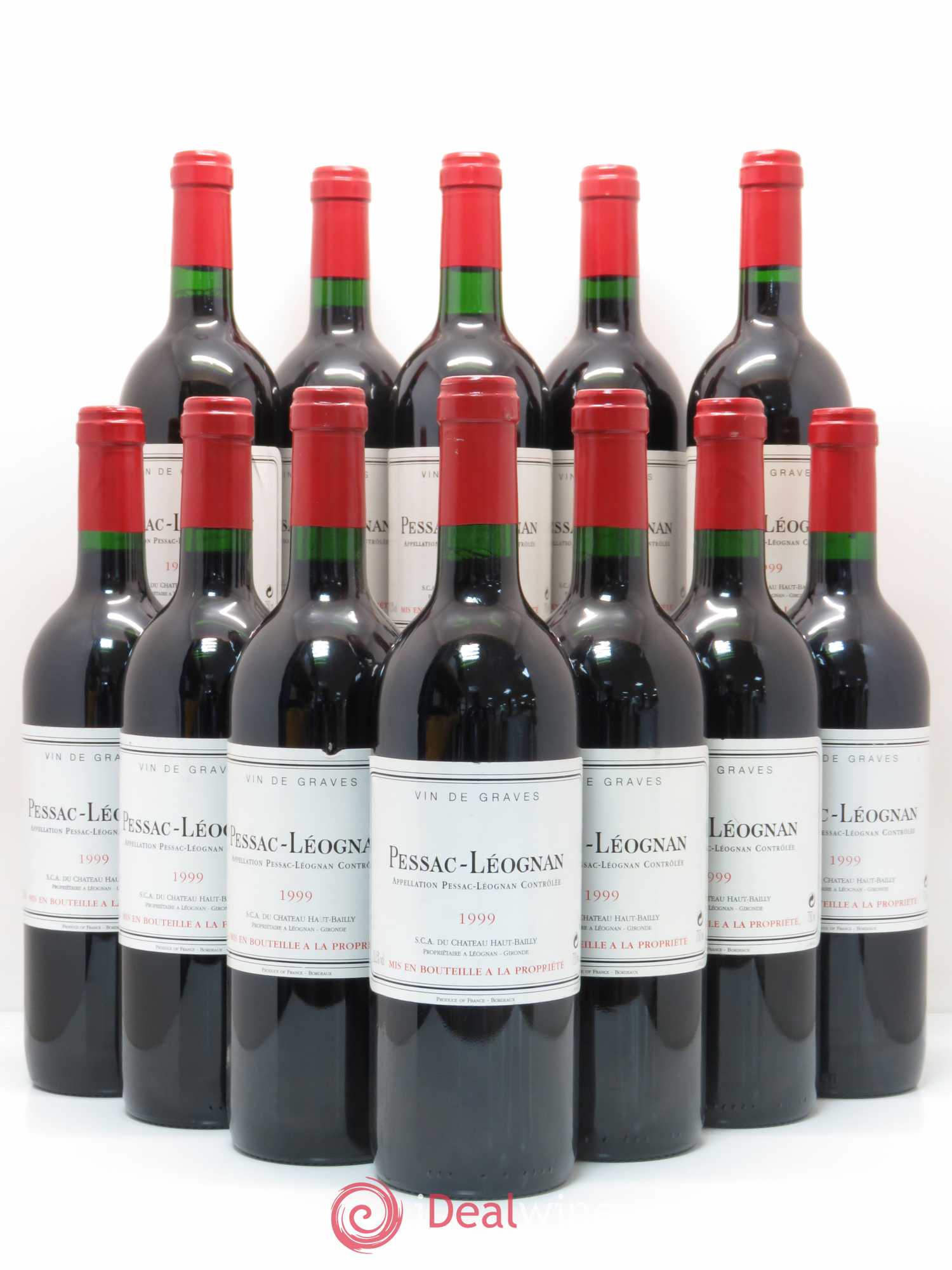 Pessac-Léognan SCA du Chateau Haut-Bailly 1999 - Posten von 12 Flaschen - 0
