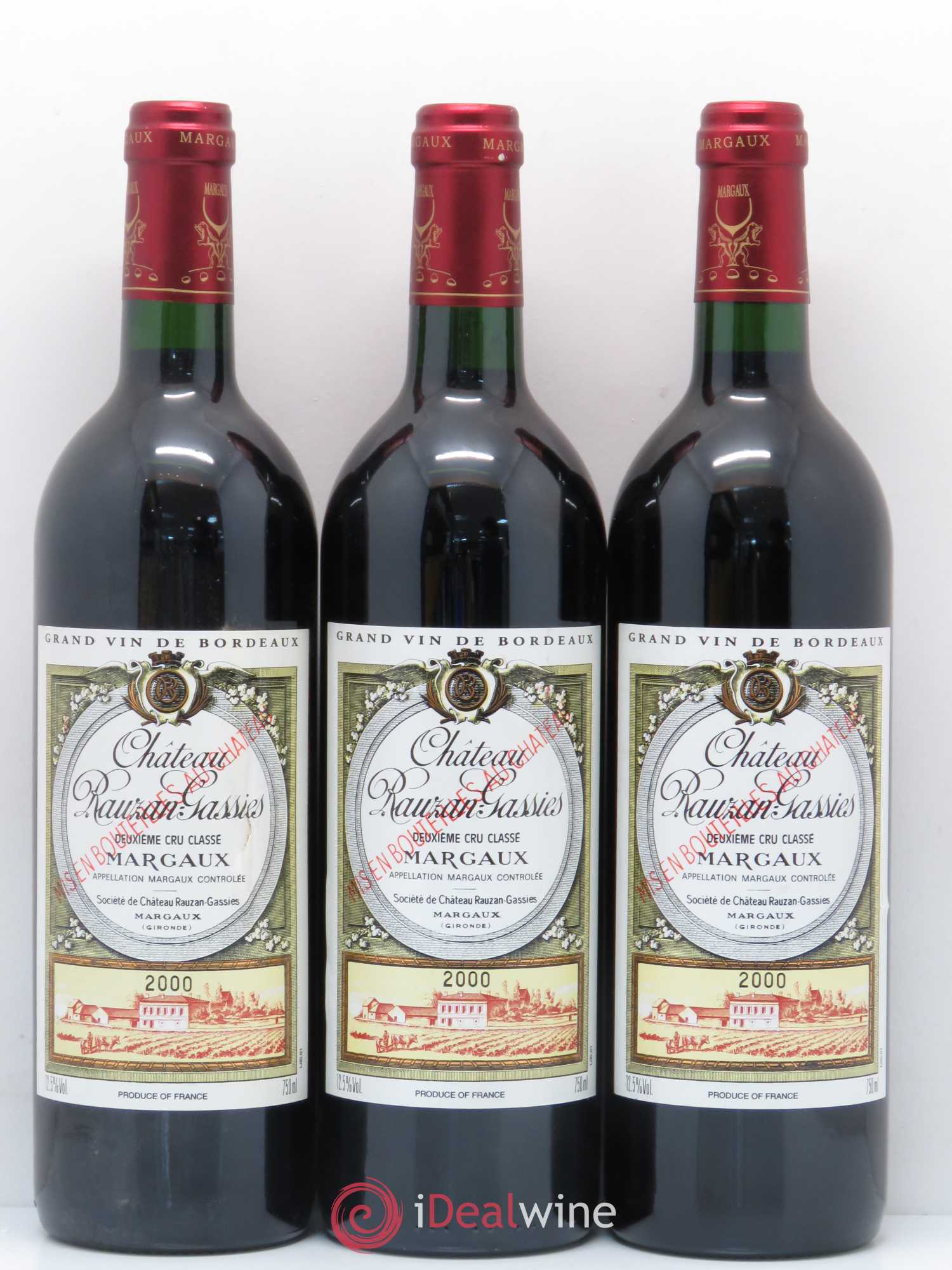 Château Rauzan-Gassies 2ème Grand Cru Classé 2000 - Lot de 12 bouteilles - 4