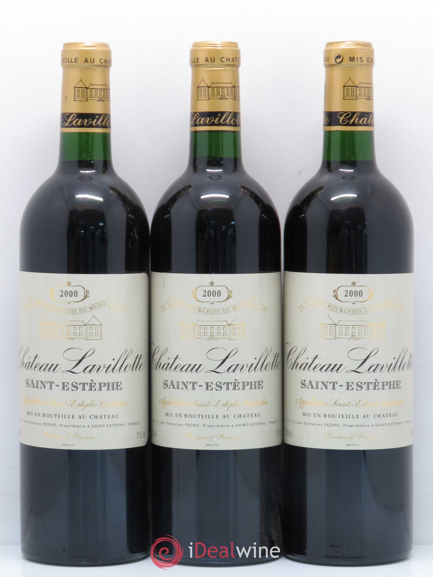 Saint-Estèphe Château Lavillotte 2000 - Lot de 6 bouteilles - 2