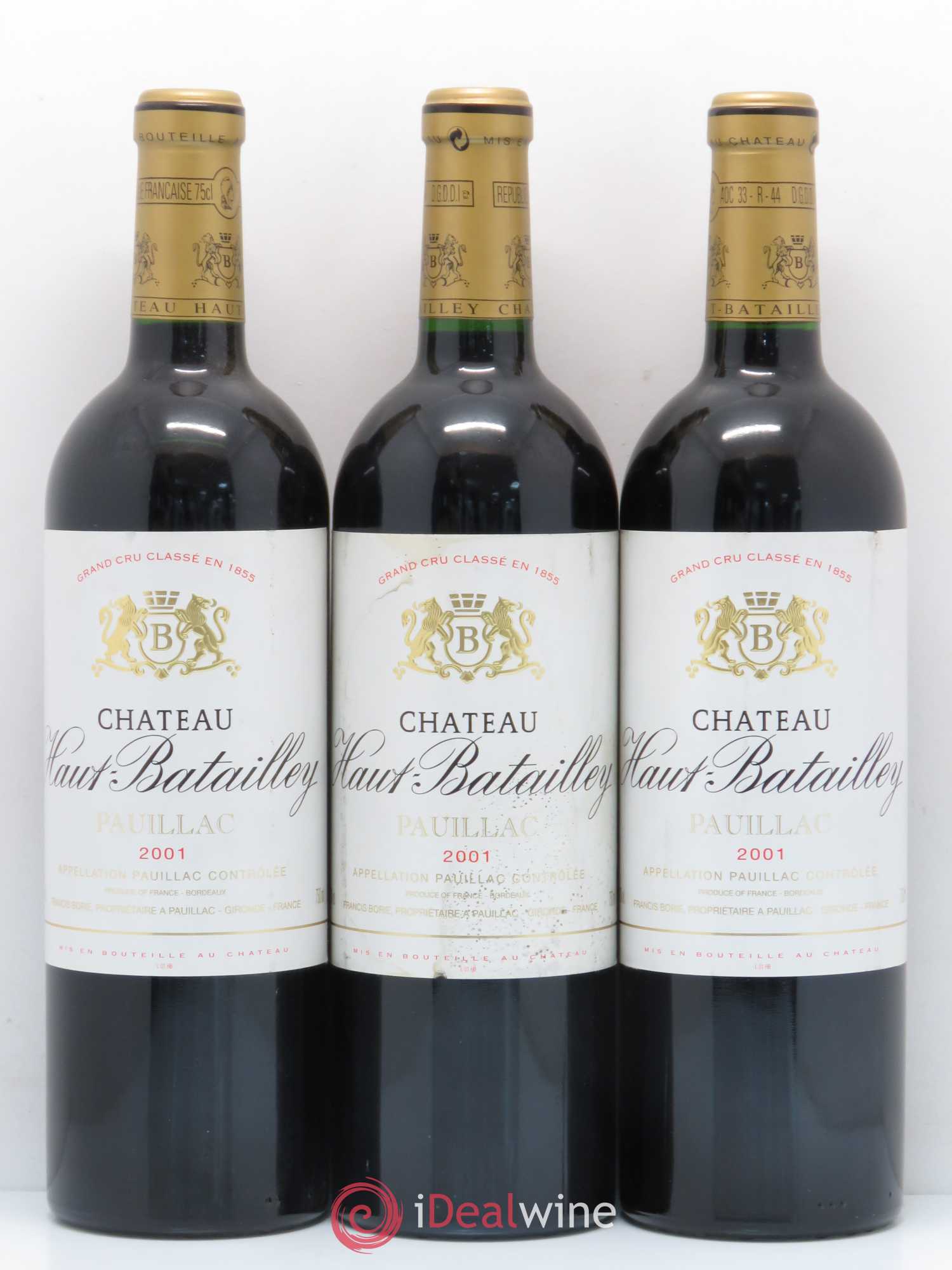 Château Haut Batailley 5ème Grand Cru Classé 2001 - Lot de 6 bouteilles - 1