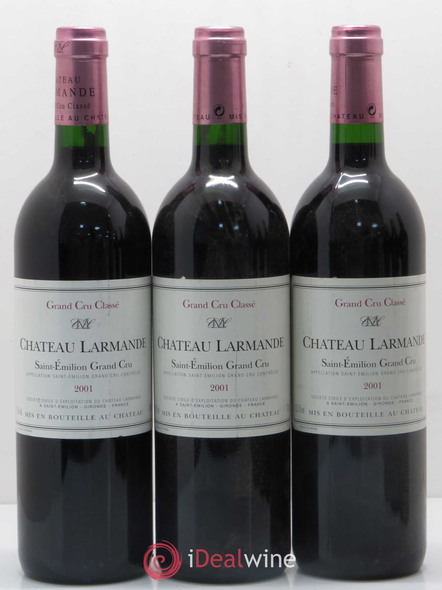 Château Larmande Grand Cru Classé 2001 - Lot de 6 bouteilles - 1