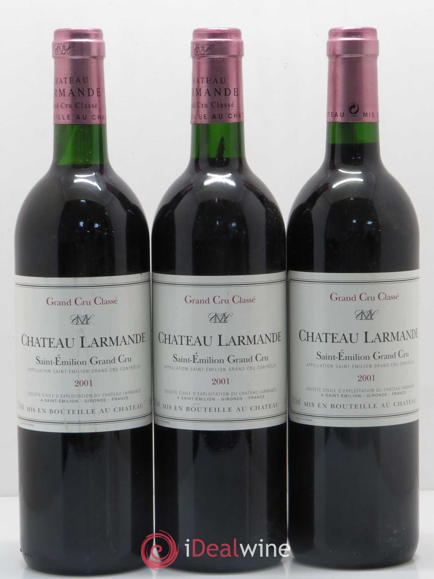 Château Larmande Grand Cru Classé 2001 - Lot de 6 bouteilles - 2