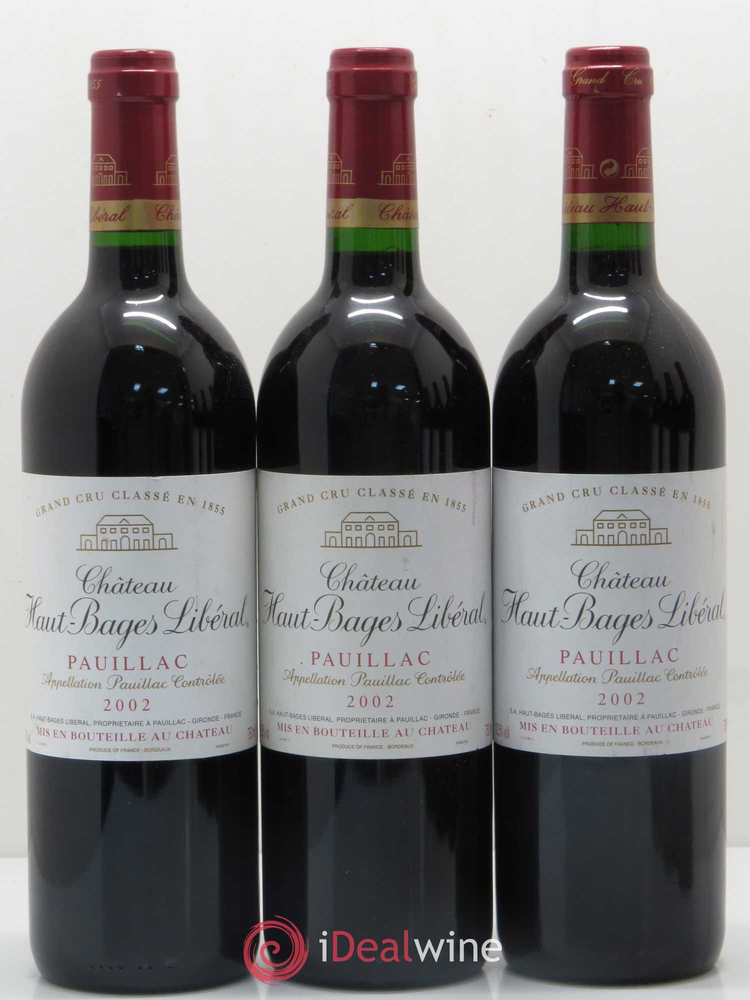 Château Haut Bages Libéral 5ème Grand Cru Classé 2002 - Lot de 6 bouteilles - 1