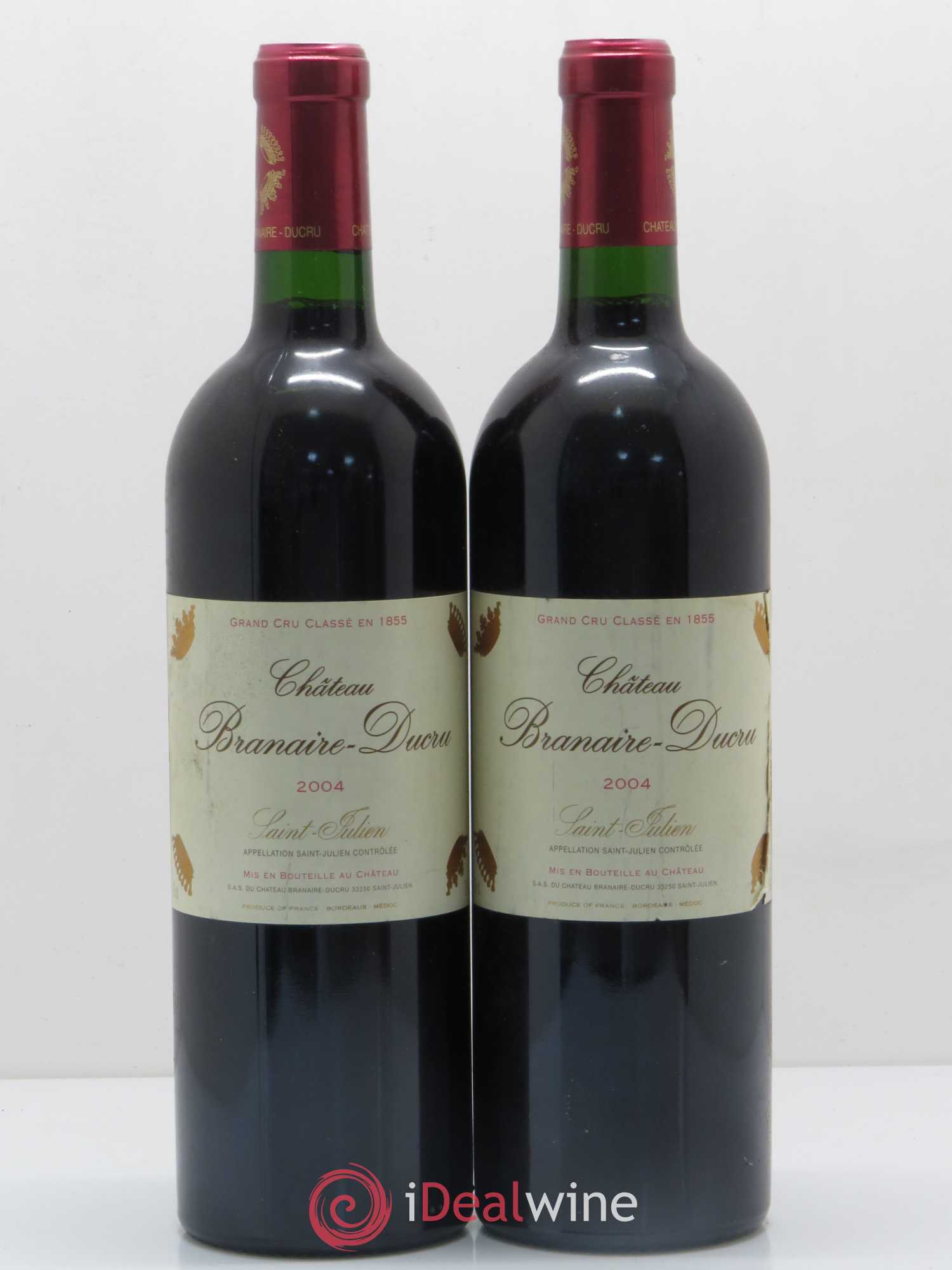 Château Branaire Ducru 4ème Grand Cru Classé 2004 - Lot de 5 bouteilles - 2