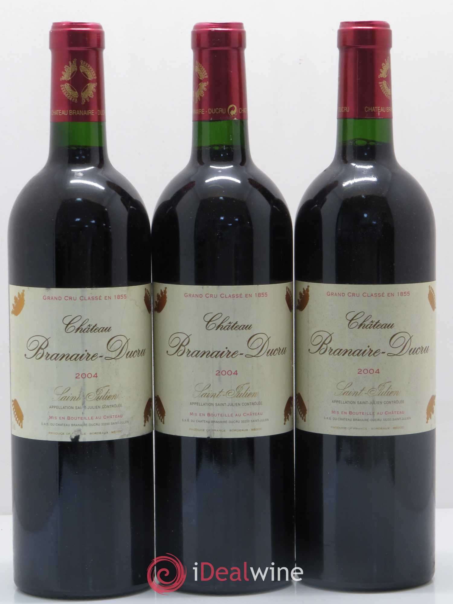 Château Branaire Ducru 4ème Grand Cru Classé 2004 - Lot de 6 bouteilles - 2