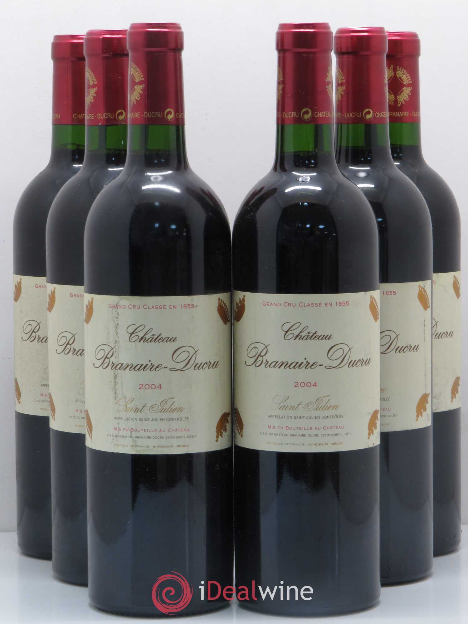 Château Branaire Ducru 4ème Grand Cru Classé 2004 - Lot de 6 bouteilles - 0