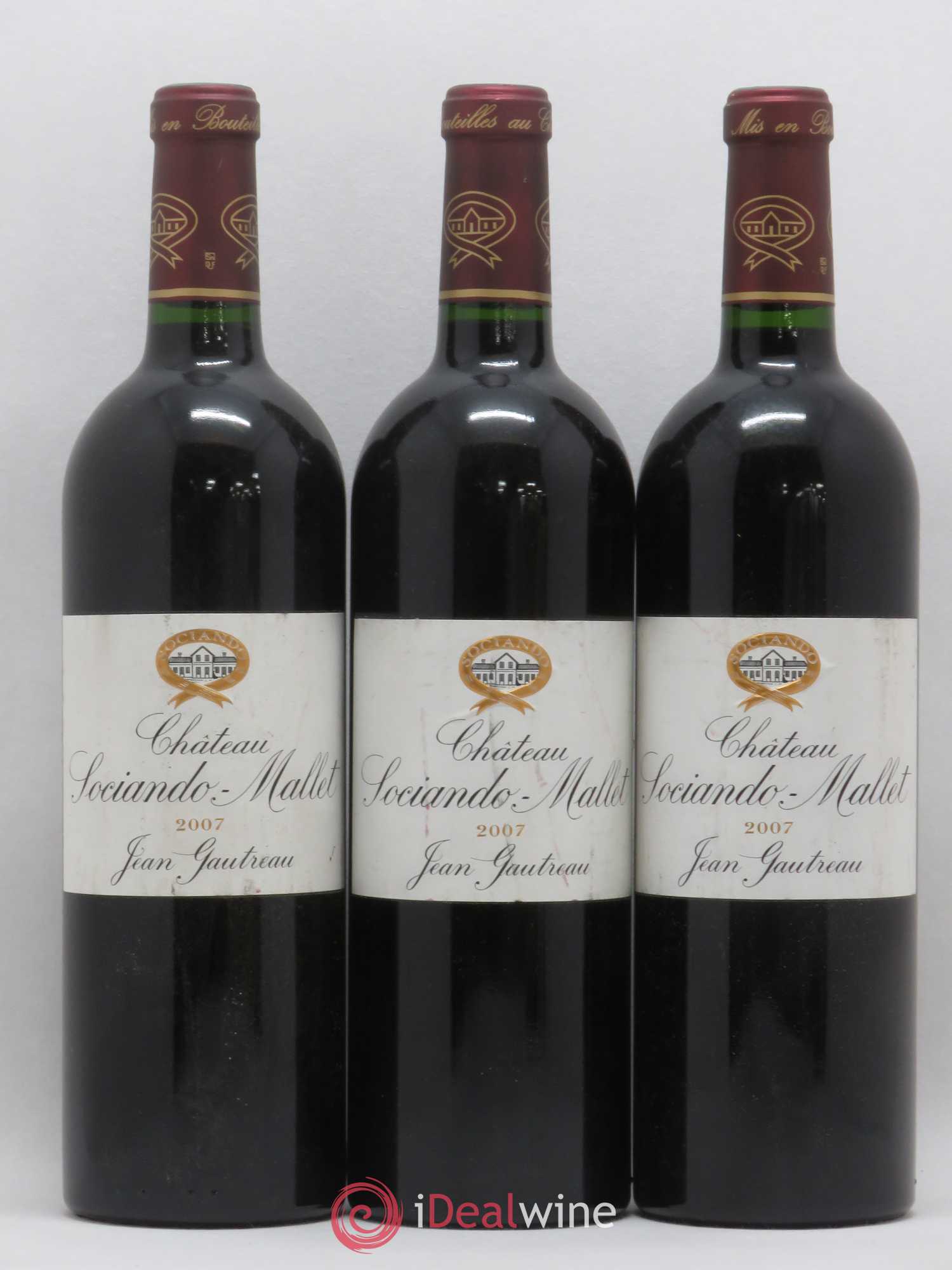 Château Sociando Mallet 2007 - Lot de 6 bouteilles - 1
