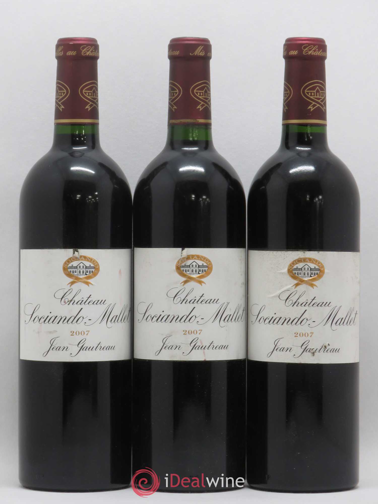 Château Sociando Mallet 2007 - Lot de 6 bouteilles - 2