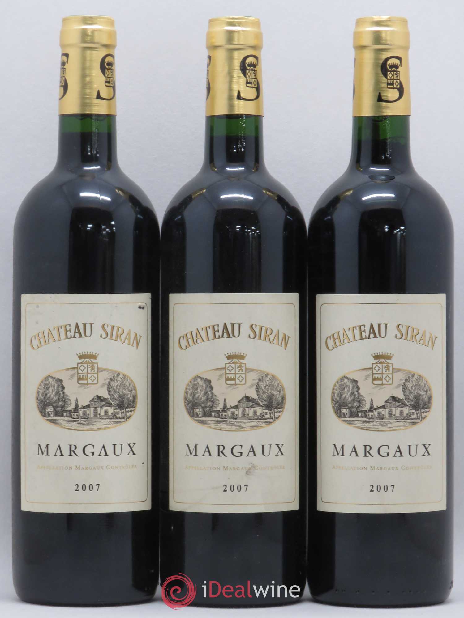 Château Siran 2007 - Lot de 3 bouteilles - 0