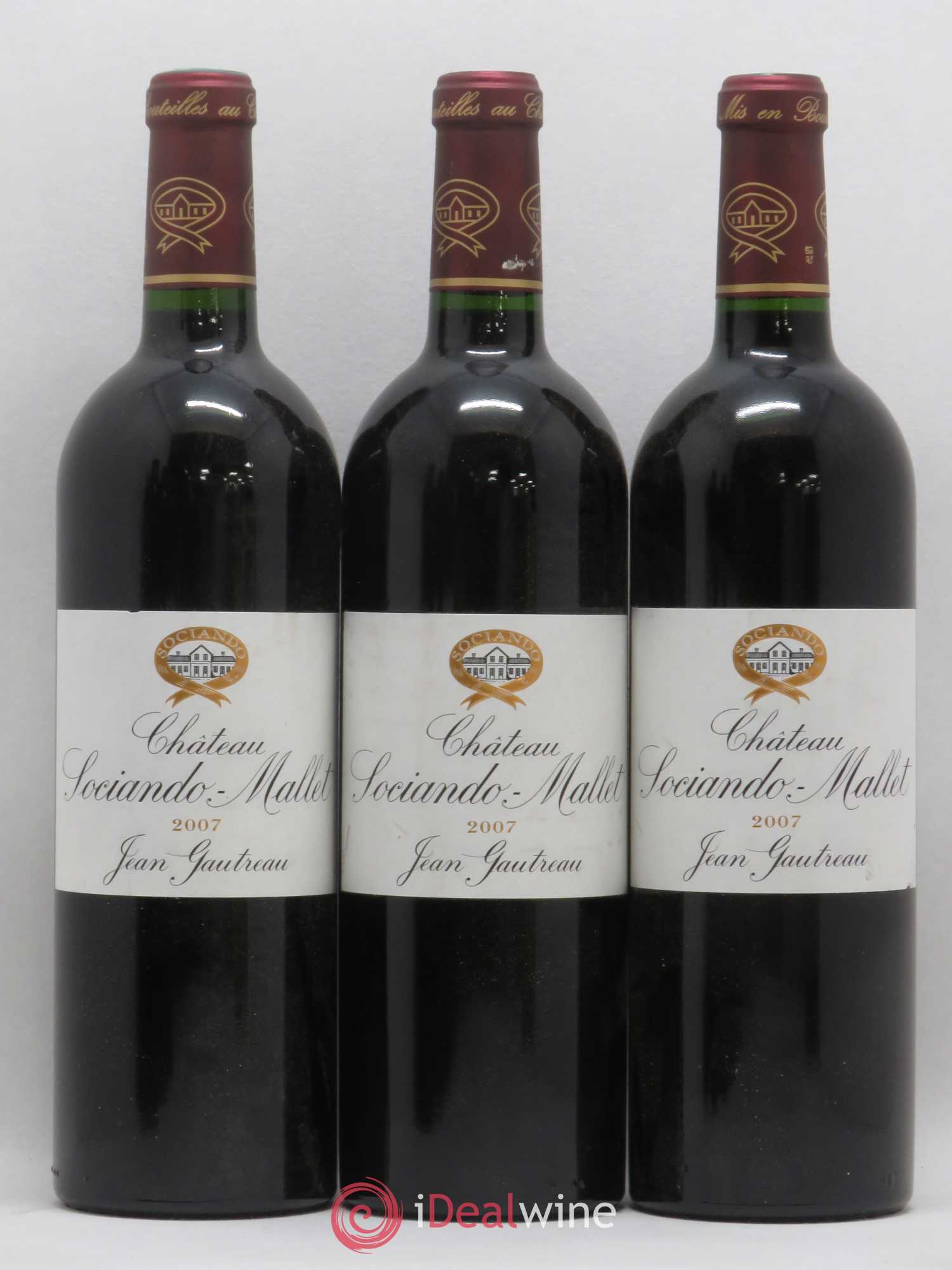 Château Sociando Mallet 2007 - Lot de 6 bouteilles - 1