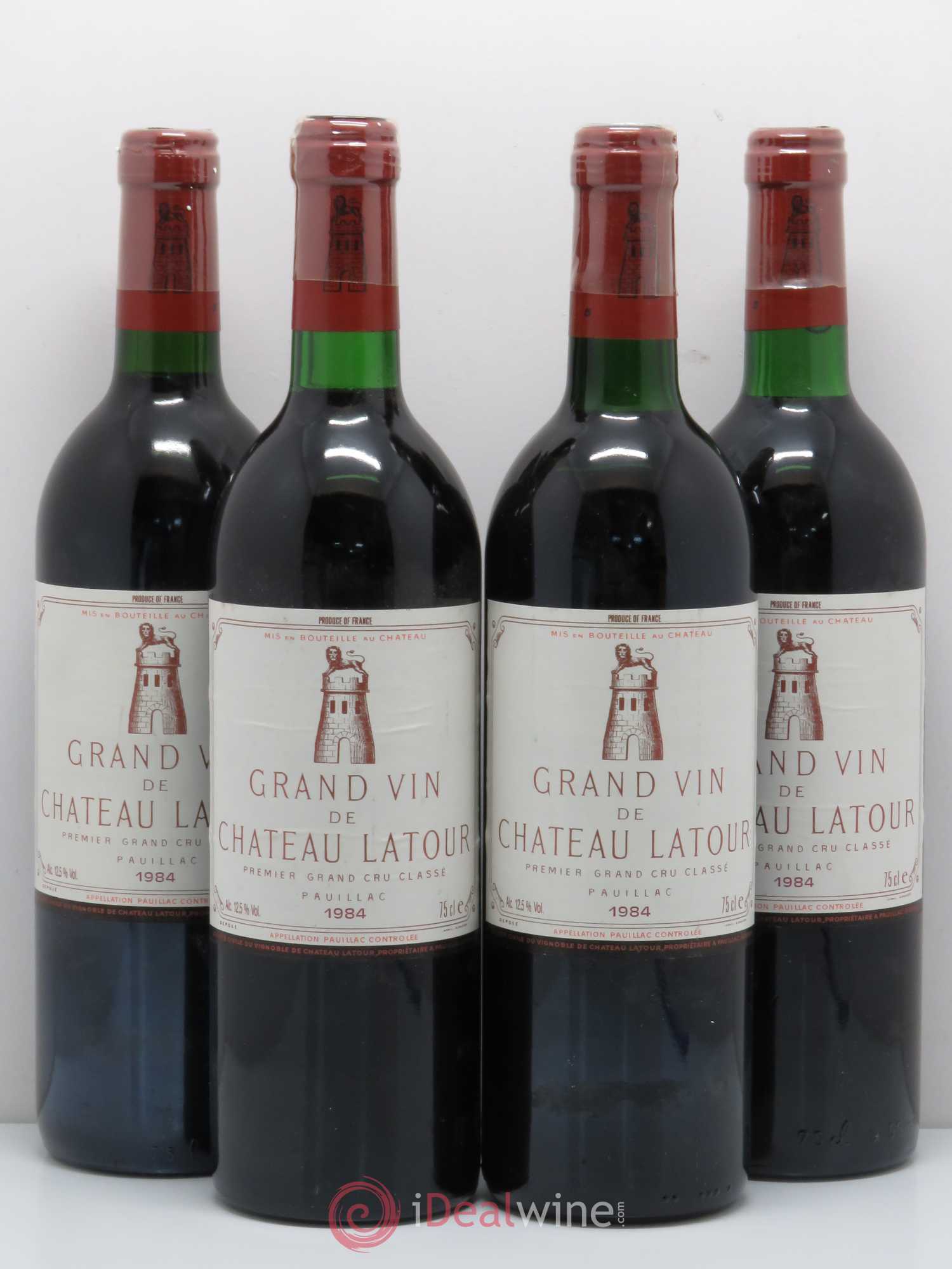 Château Latour 1er Grand Cru Classé 1984 - Lot de 4 bouteilles - 0