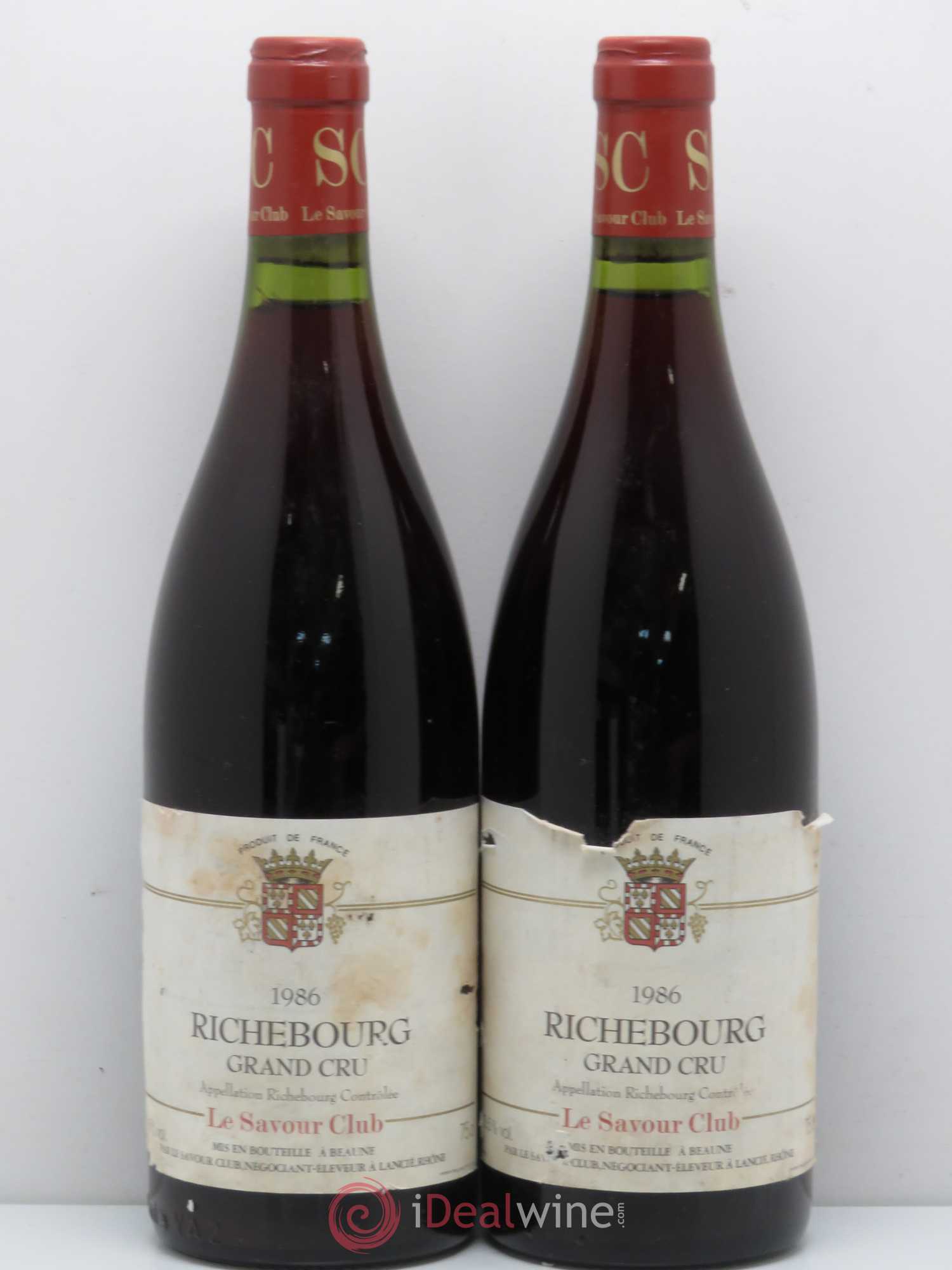 Richebourg Grand Cru Le Savour Club 1986 - Lot de 2 bouteilles - 0