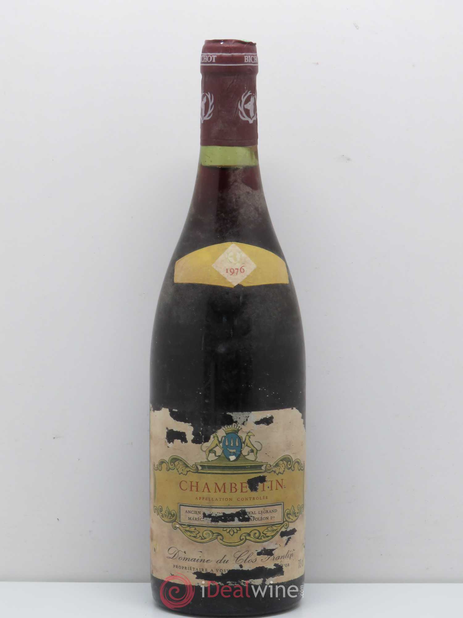Chambertin Grand Cru Clos Frantin - Albert Bichot 1976 - Lot de 1 bouteille - 0