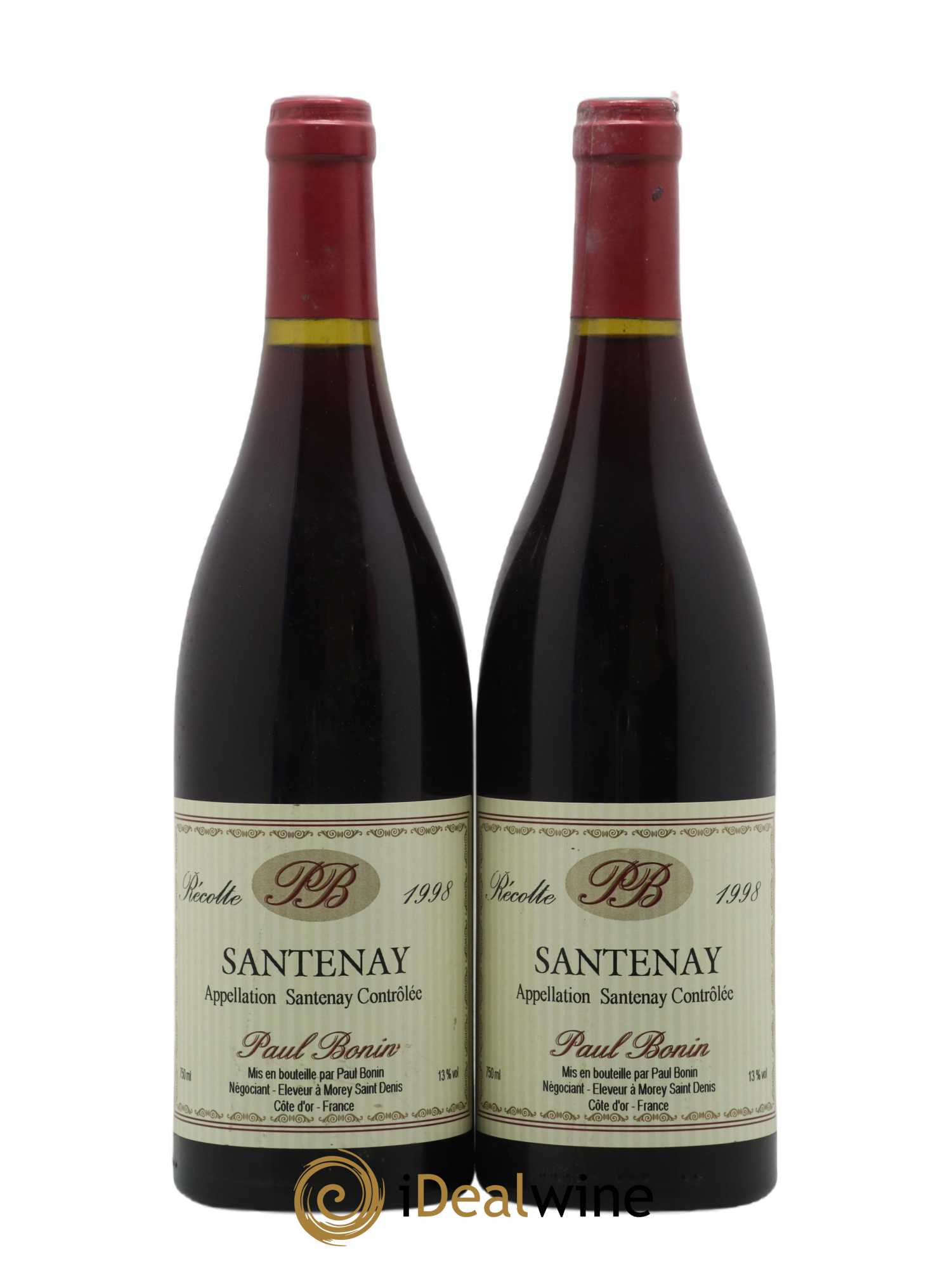 Santenay Paul Bonin (no reserve) 1998 - Lot of 2 bottles - 0