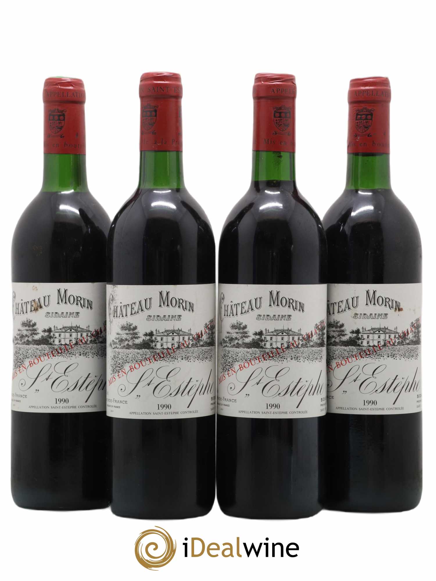 Saint-Estèphe Château Morin Sidaine 1990 - Lot de 4 bouteilles - 0