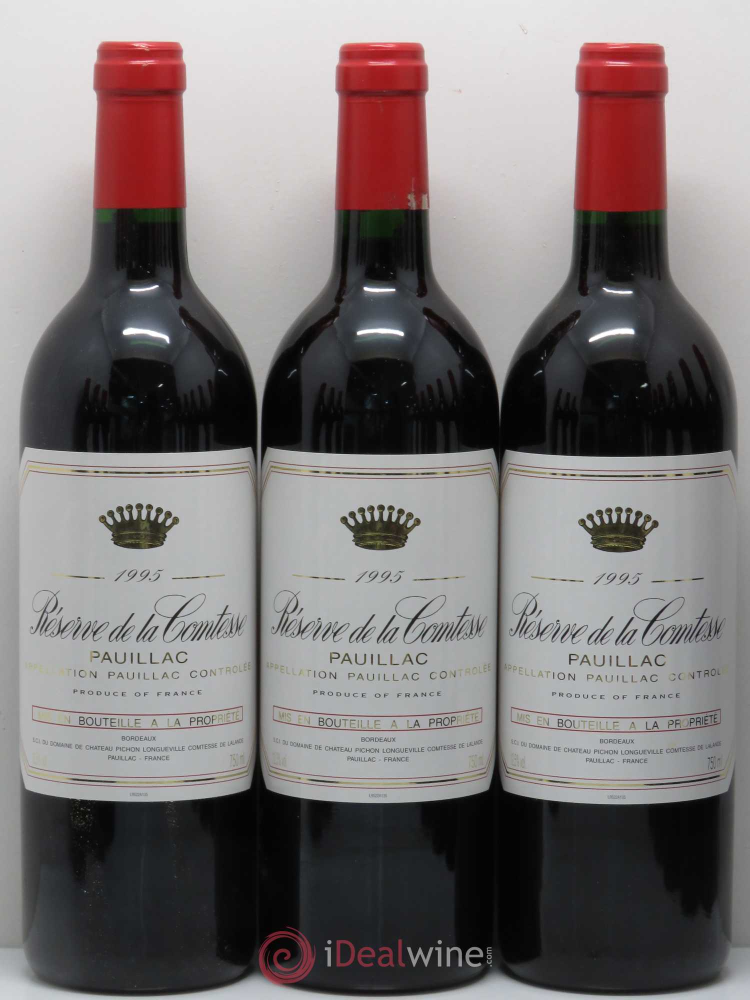 Réserve de la Comtesse Second Vin 1995 - Lot de 12 bouteilles - 1