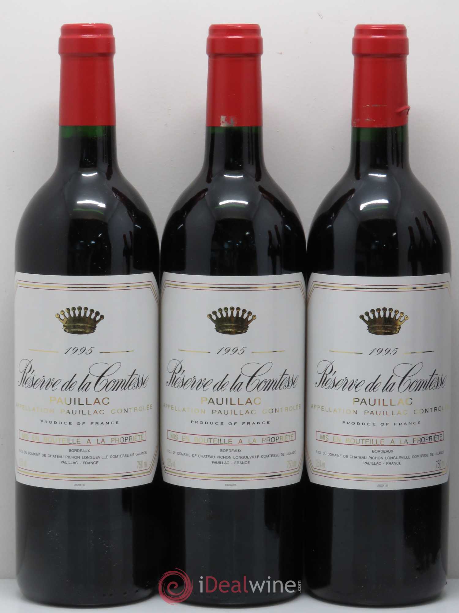 Réserve de la Comtesse Second Vin 1995 - Lot de 12 bouteilles - 3