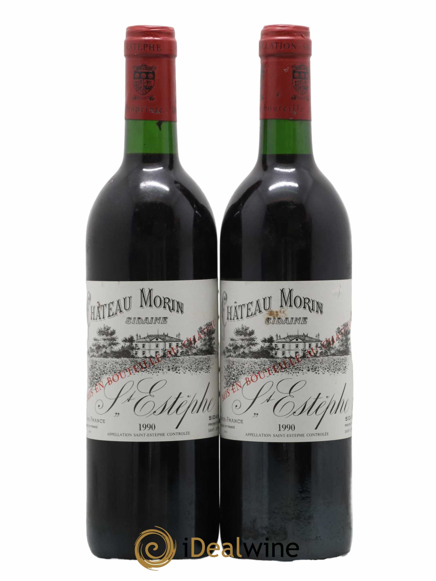 Saint-Estèphe Château Morin Sidaine 1990 - Lot de 2 bouteilles - 0