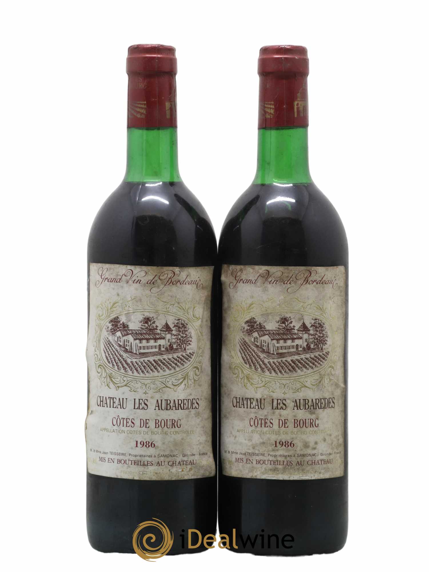 Médoc Château Aubaredes (no reserve) 1986 - Lot of 2 bottles - 0