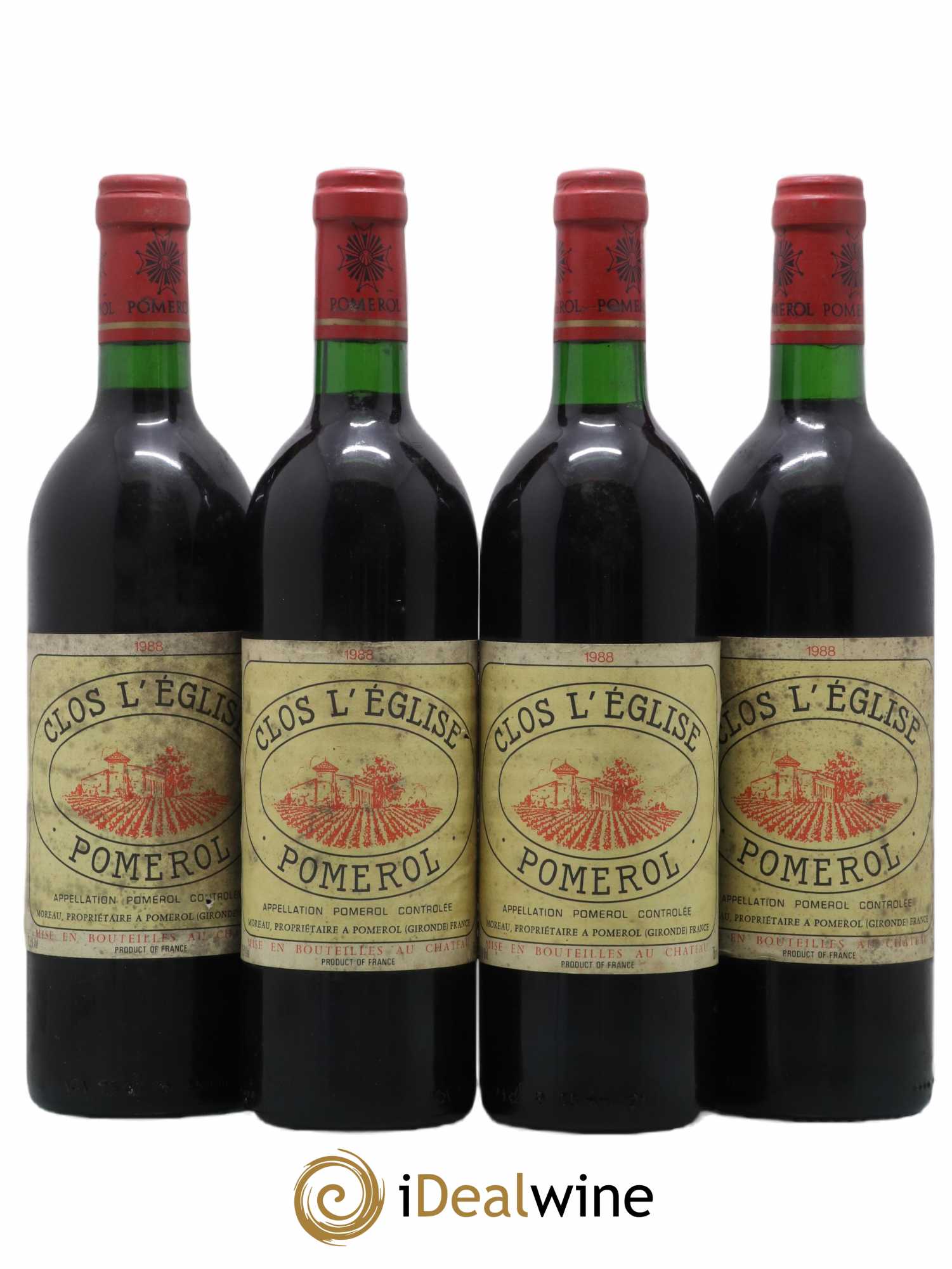 Clos l'Eglise 1988 - Lot de 4 bouteilles - 0