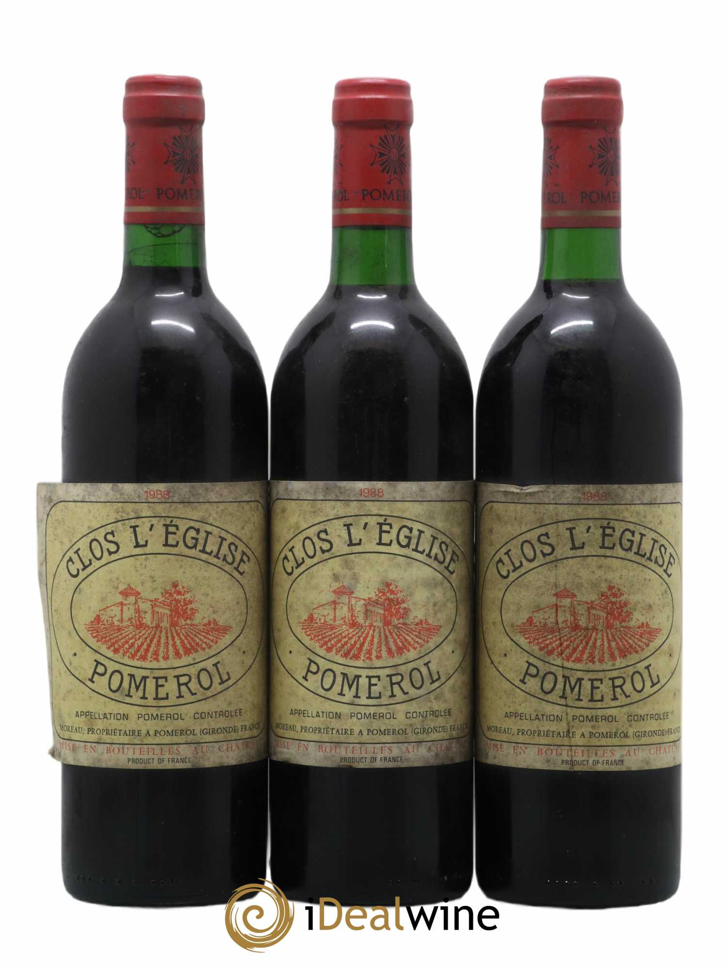 Clos l'Eglise 1988 - Lot de 3 bouteilles - 0