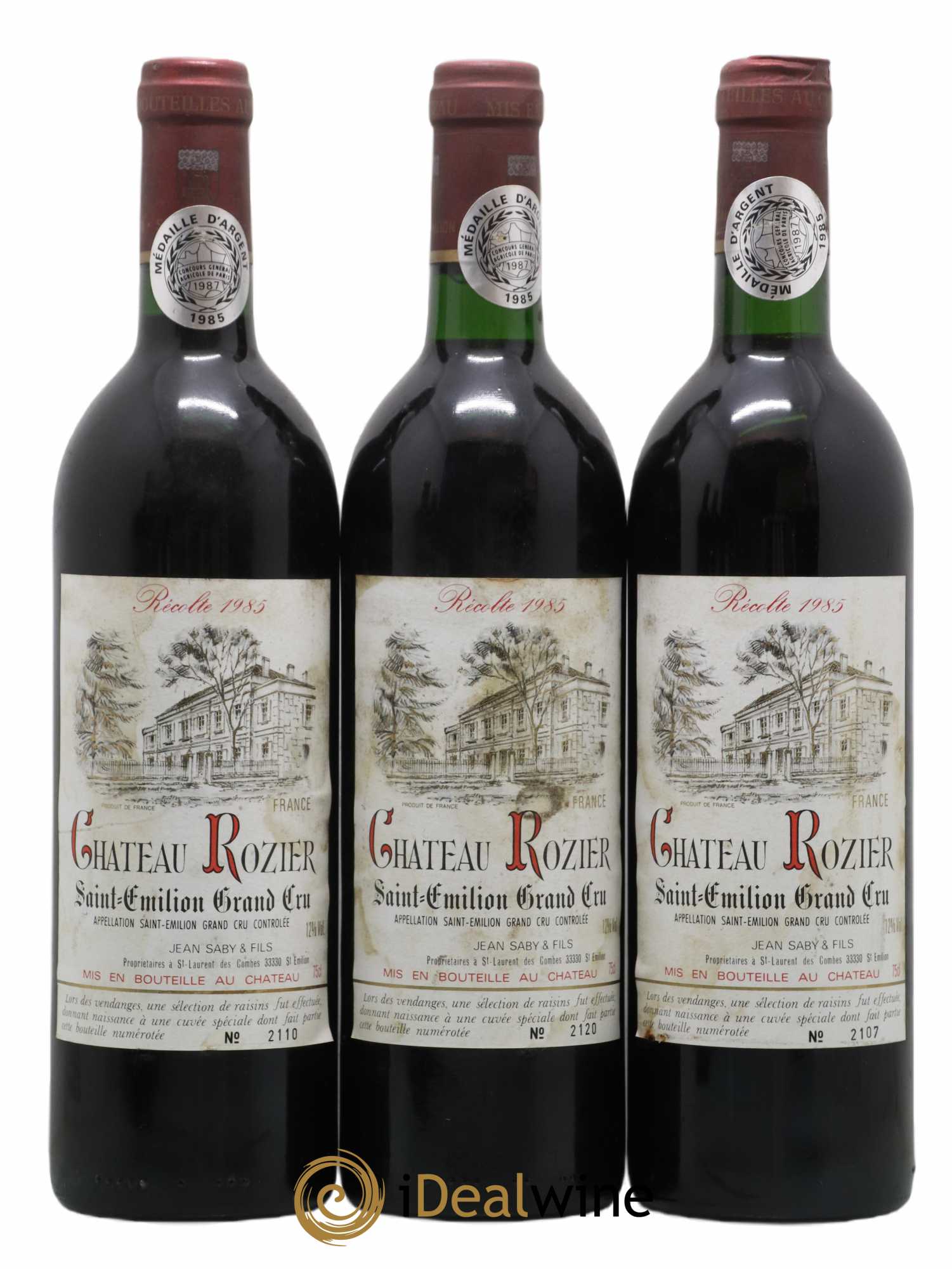 Saint-Émilion Grand Cru Château Rozier 1985 - Lot of 6 bottles - 2