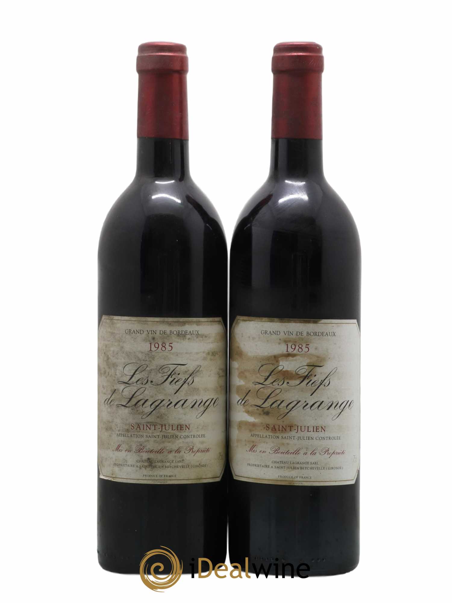 Les Fiefs de Lagrange Second Vin 1985 - Lot de 2 bouteilles - 0