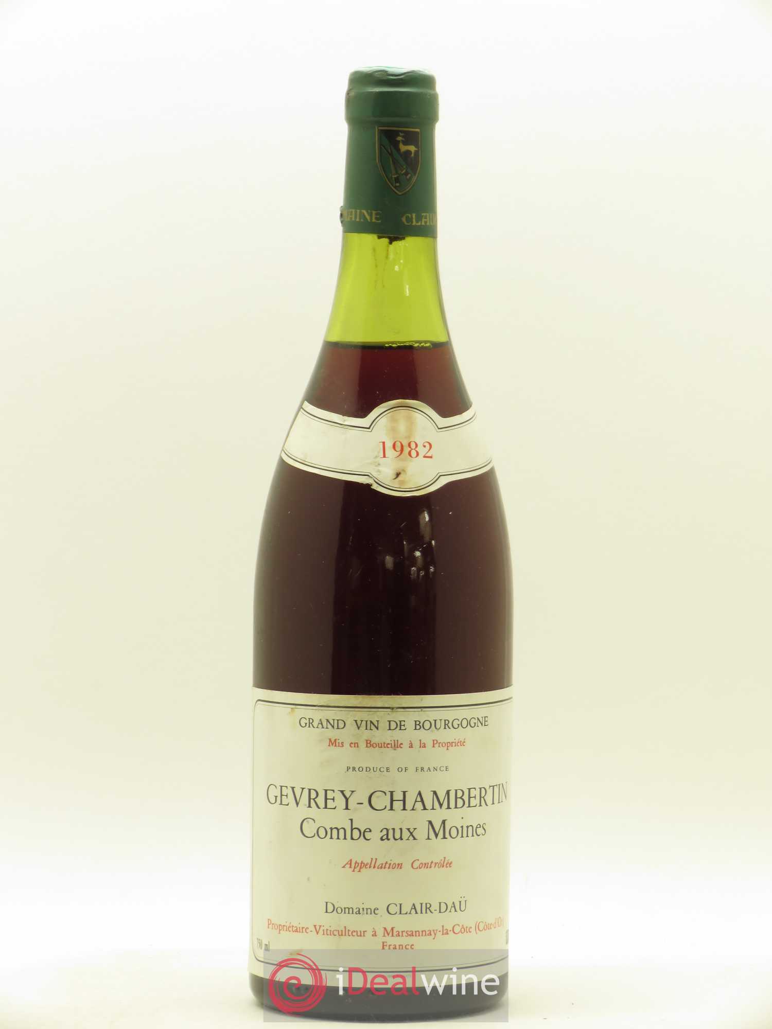 Gevrey-Chambertin 1er Cru Combe aux Moines Clair Dau 1982 - Posten von 1 Flasche - 0