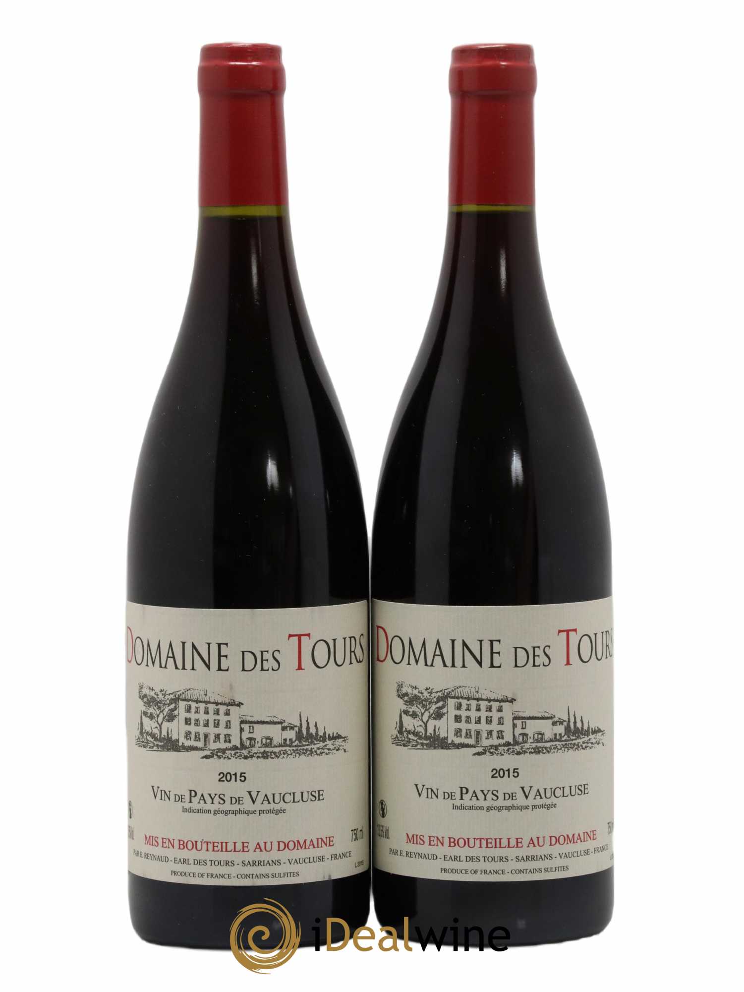 Vaucluse (Vin de Pays de Vaucluse) Domaine des Tours Emmanuel Reynaud 2015 - Lotto di 2 bottiglie - 0