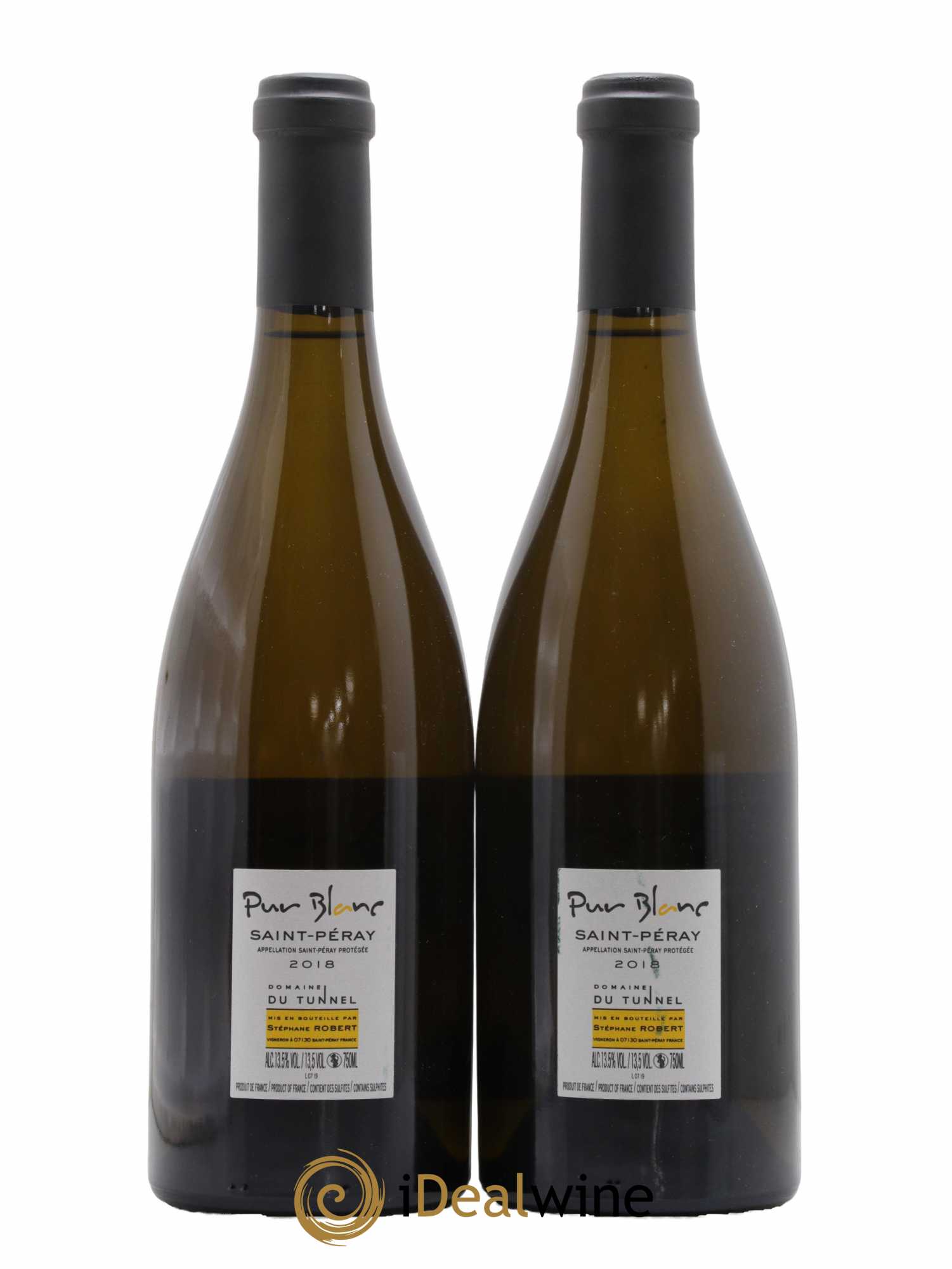 Saint-Péray Pur Blanc Tunnel (Domaine du) 2018 - Lot de 2 bouteilles - 1