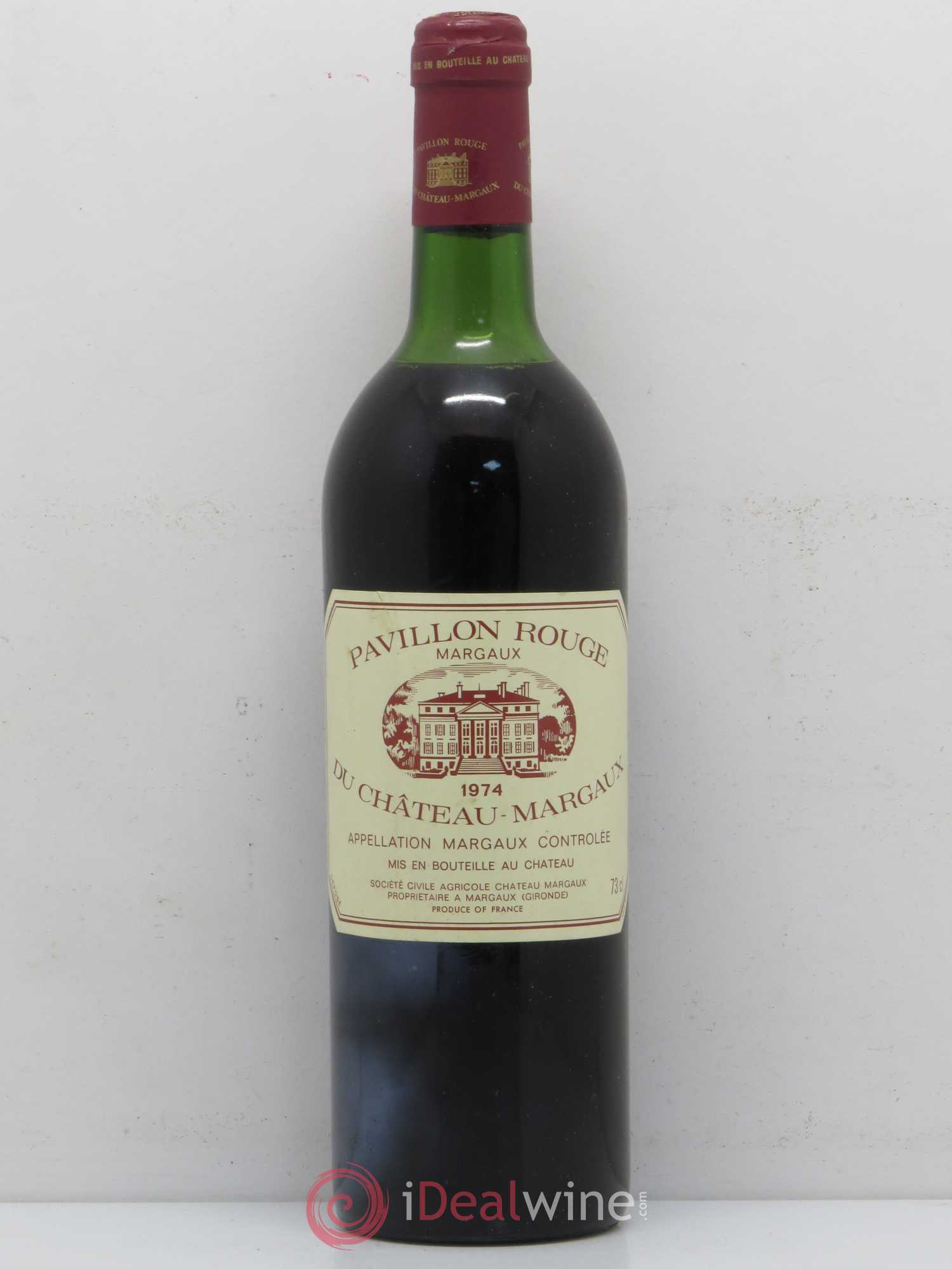 Pavillon Rouge du Château Margaux Second Vin 1974 - Lot de 1 bouteille - 0
