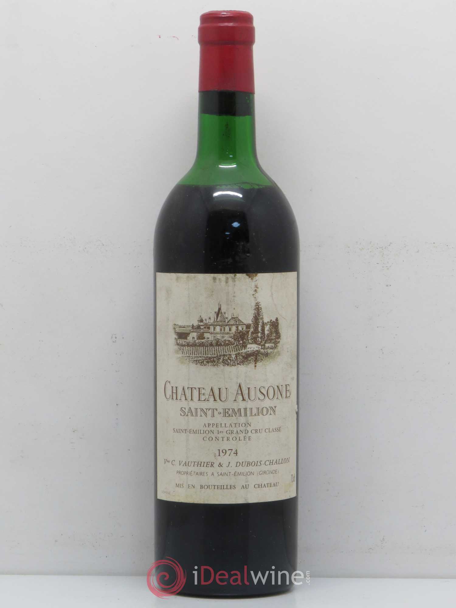 Château Ausone 1er Grand Cru Classé A 1974 - Lot de 1 bouteille - 0