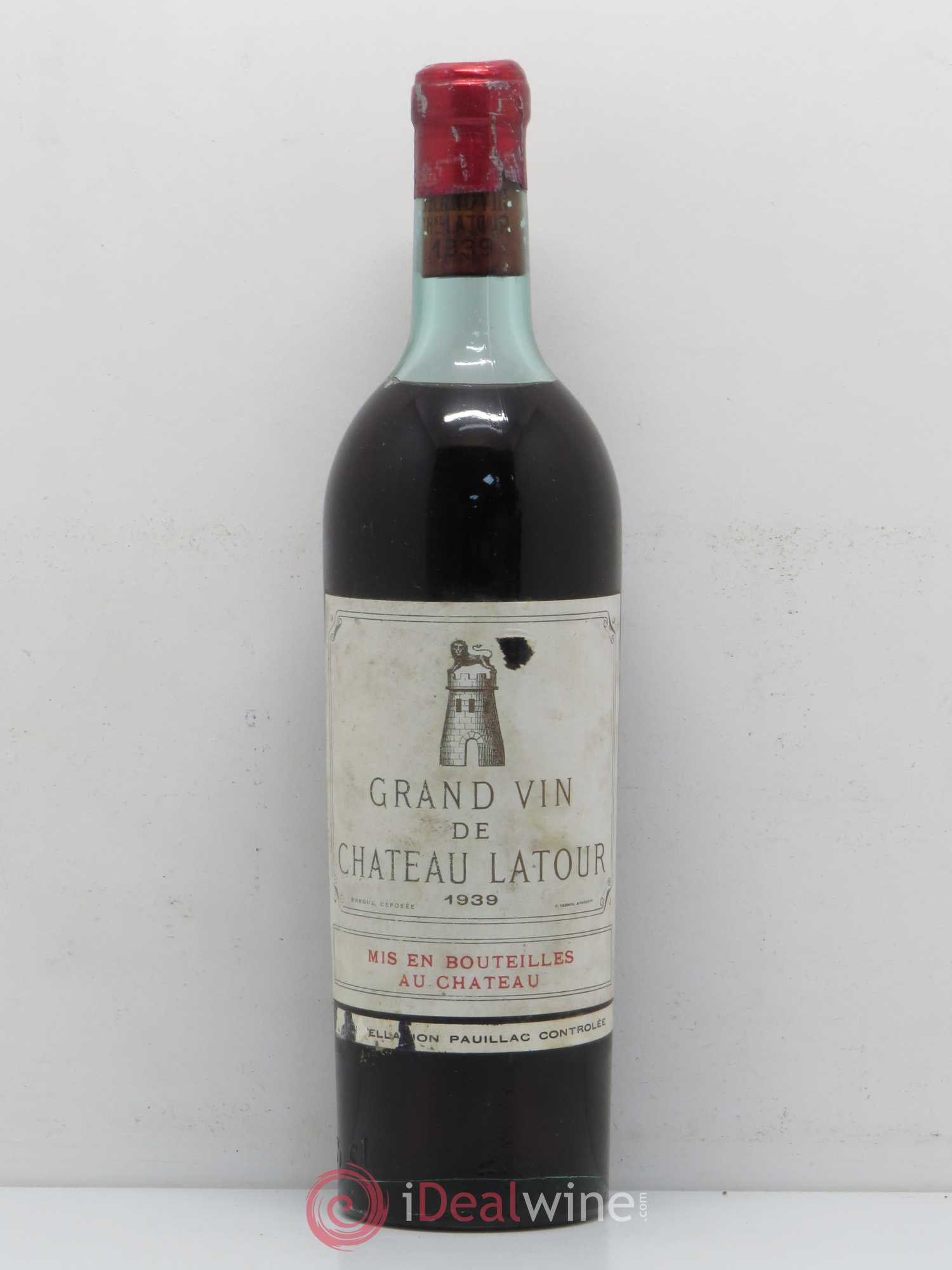 Château Latour 1er Grand Cru Classé 1939 - Lot de 1 bouteille - 0