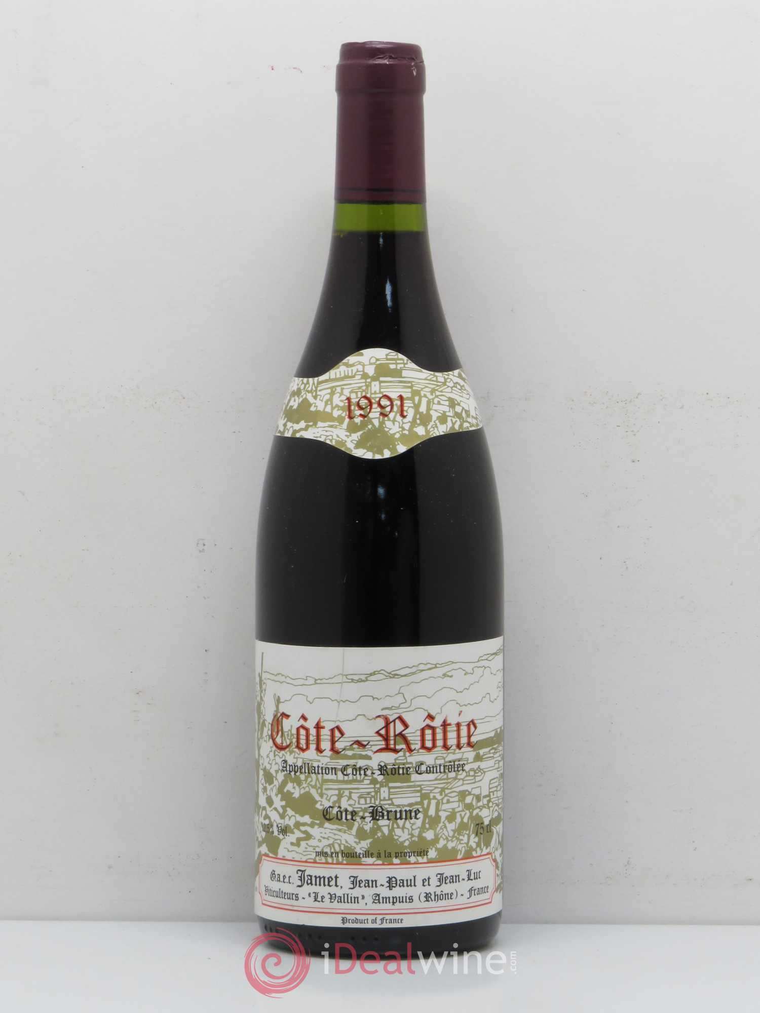 Côte-Rôtie Côte Brune Jamet (Domaine) 1991 - Lot de 1 bouteille - 0