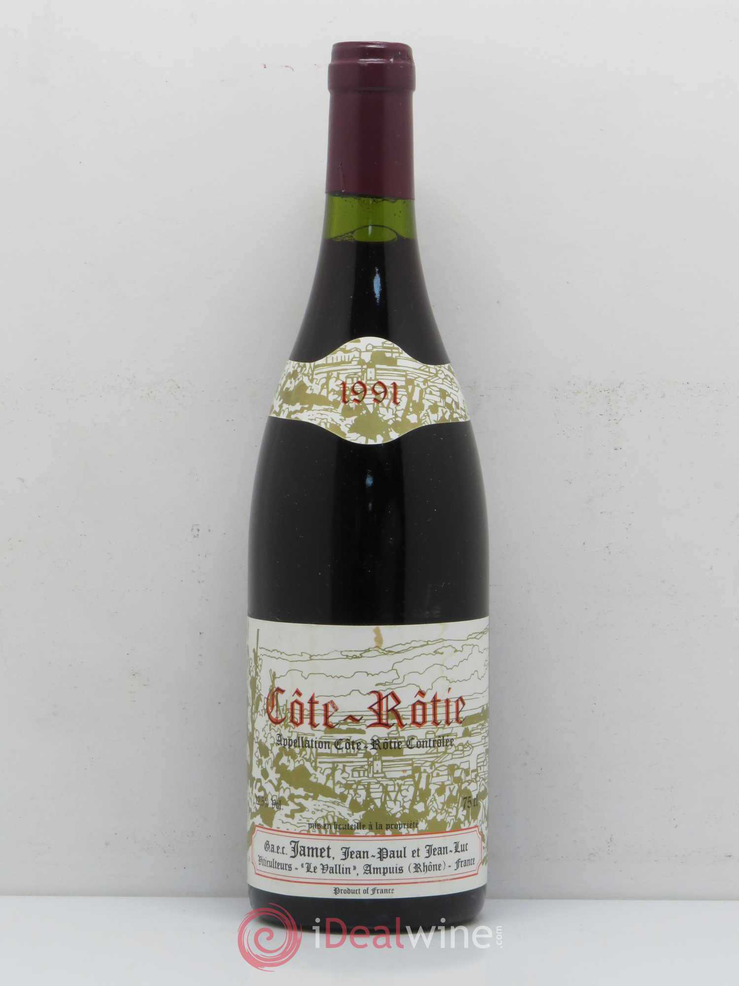 Côte-Rôtie Jamet (Domaine) 1991 - Lot de 1 bouteille - 0