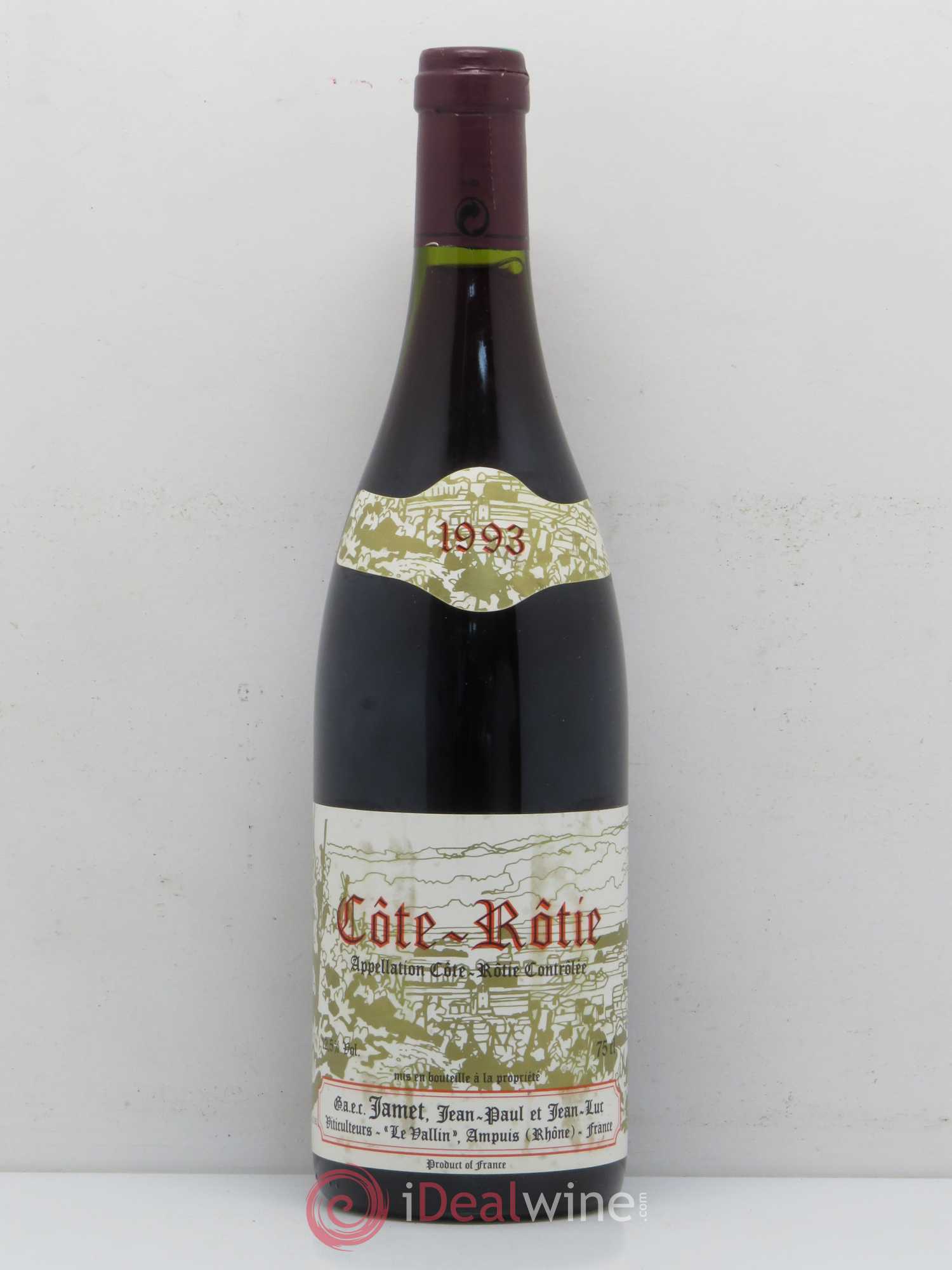 Côte-Rôtie Jamet (Domaine) 1993 - Lot de 1 bouteille - 0