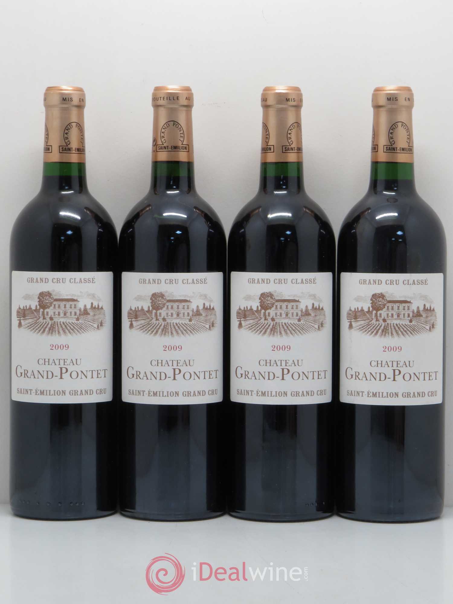 Château Grand Pontet Grand Cru Classé 2009 - Lot de 4 bouteilles - 0