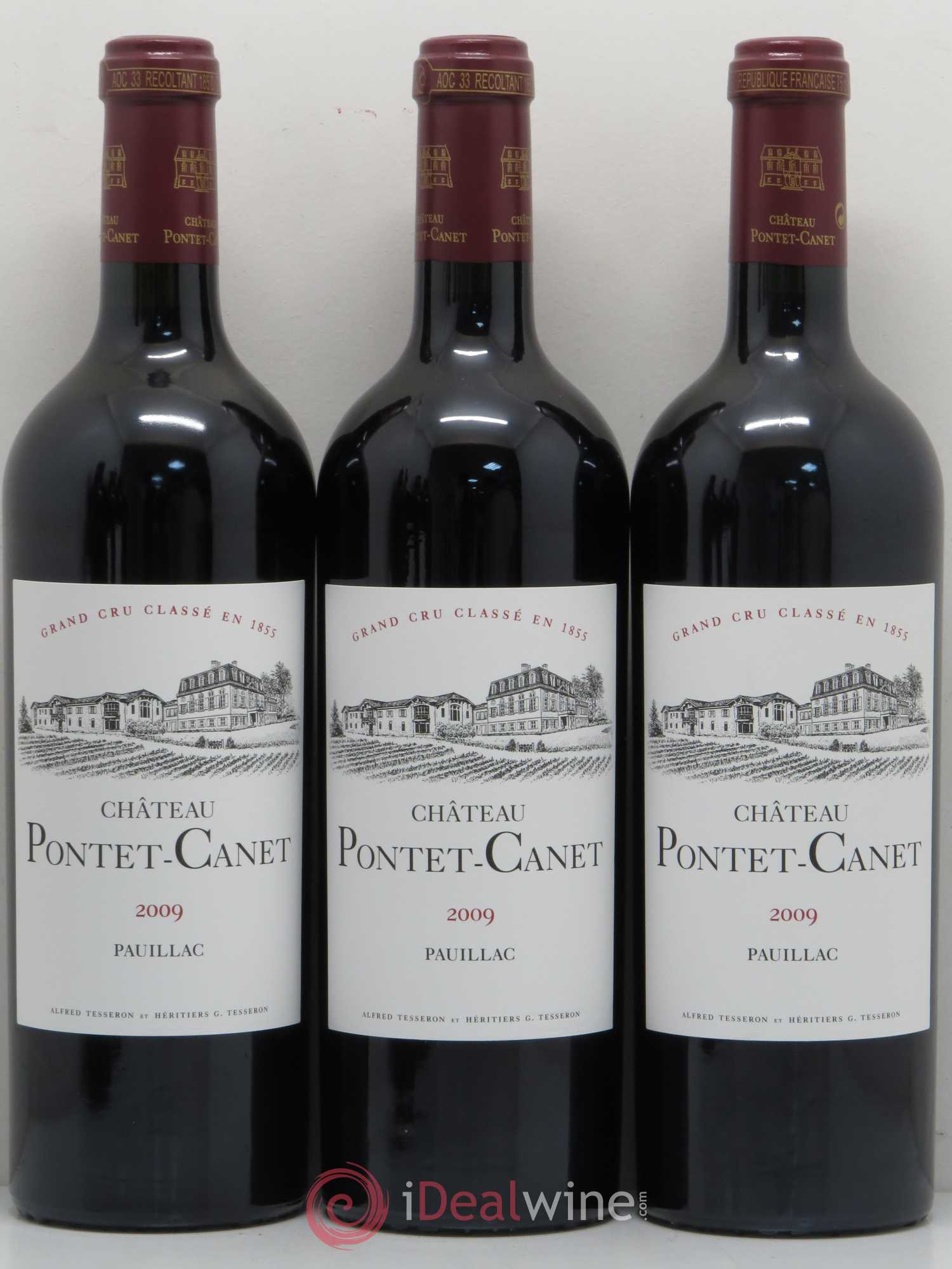 Château Pontet Canet 5ème Grand Cru Classé 2009 - Lot de 6 bouteilles - 1