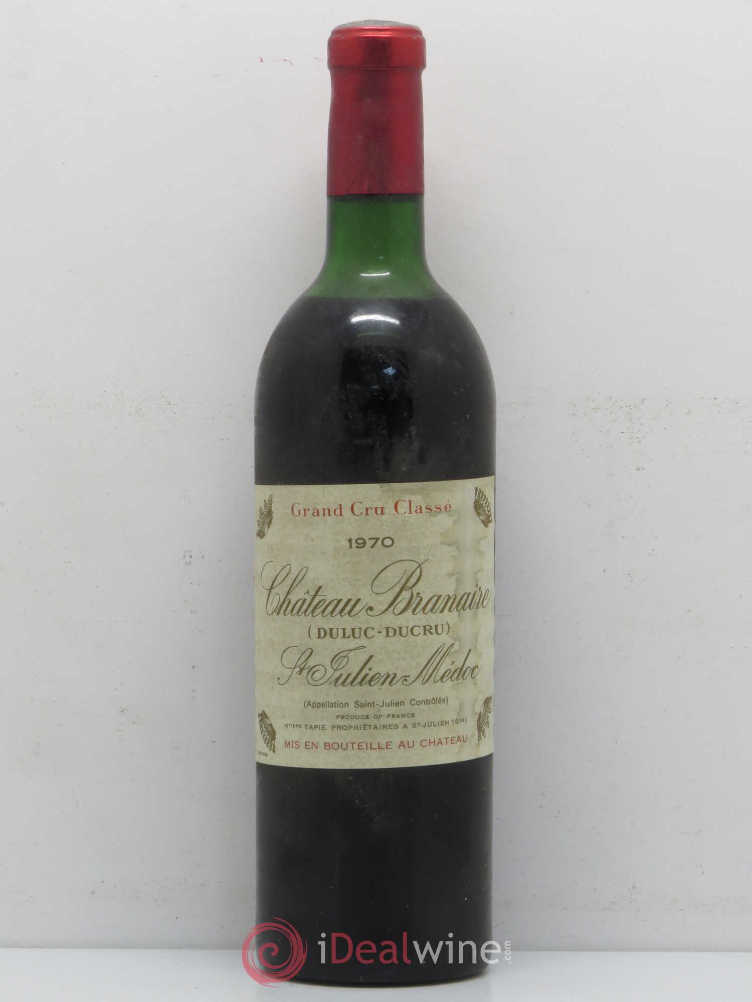 Duluc de Branaire Second Vin 1970 - Lot de 1 bouteille - 0