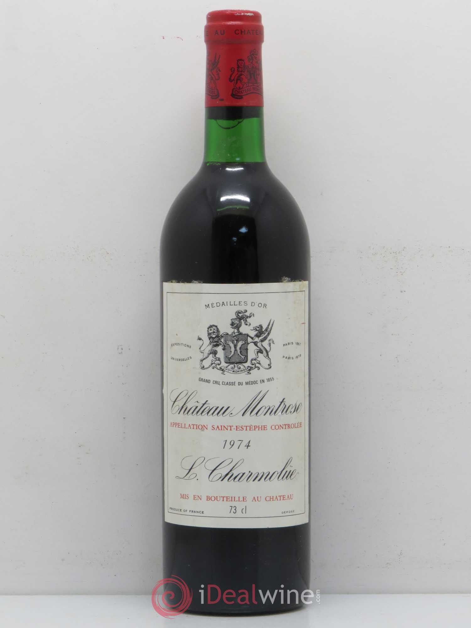 Château Montrose 2ème Grand Cru Classé 1974 - Lot de 1 bouteille - 0