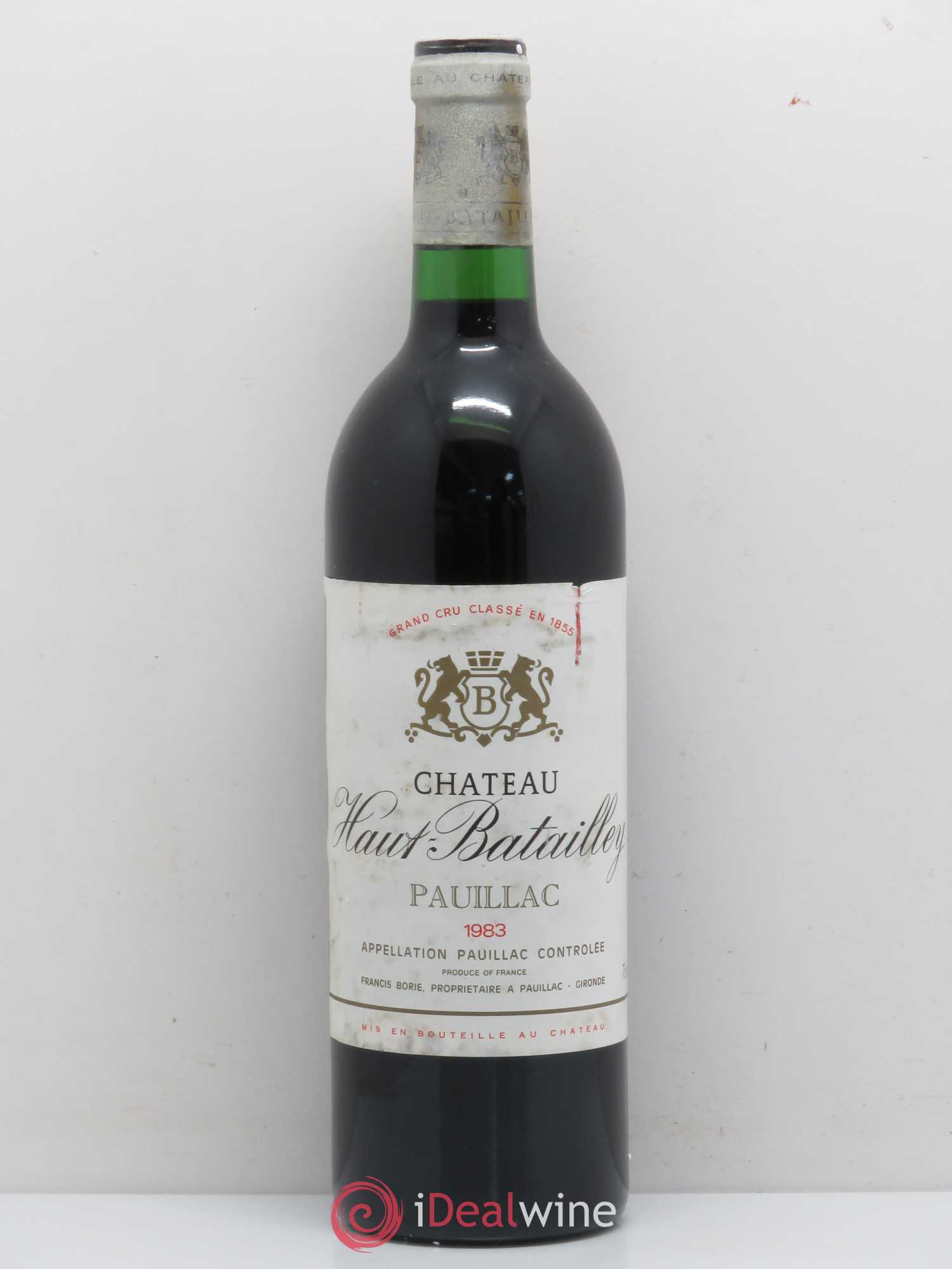 Château Haut Batailley 5ème Grand Cru Classé 1983 - Lot de 1 bouteille - 0