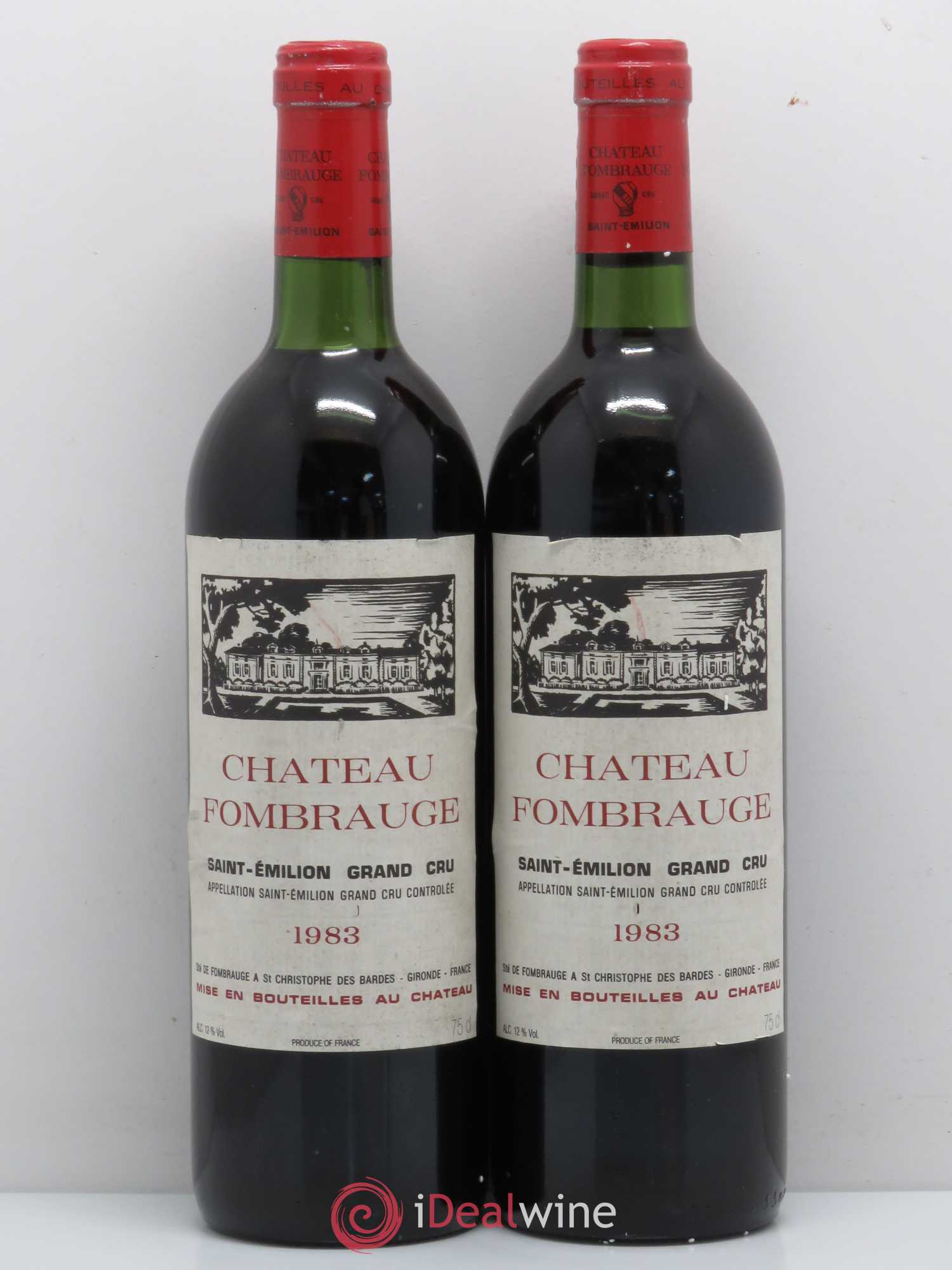 Château Fombrauge Grand Cru Classé 1983 - Lot de 2 bouteilles - 0