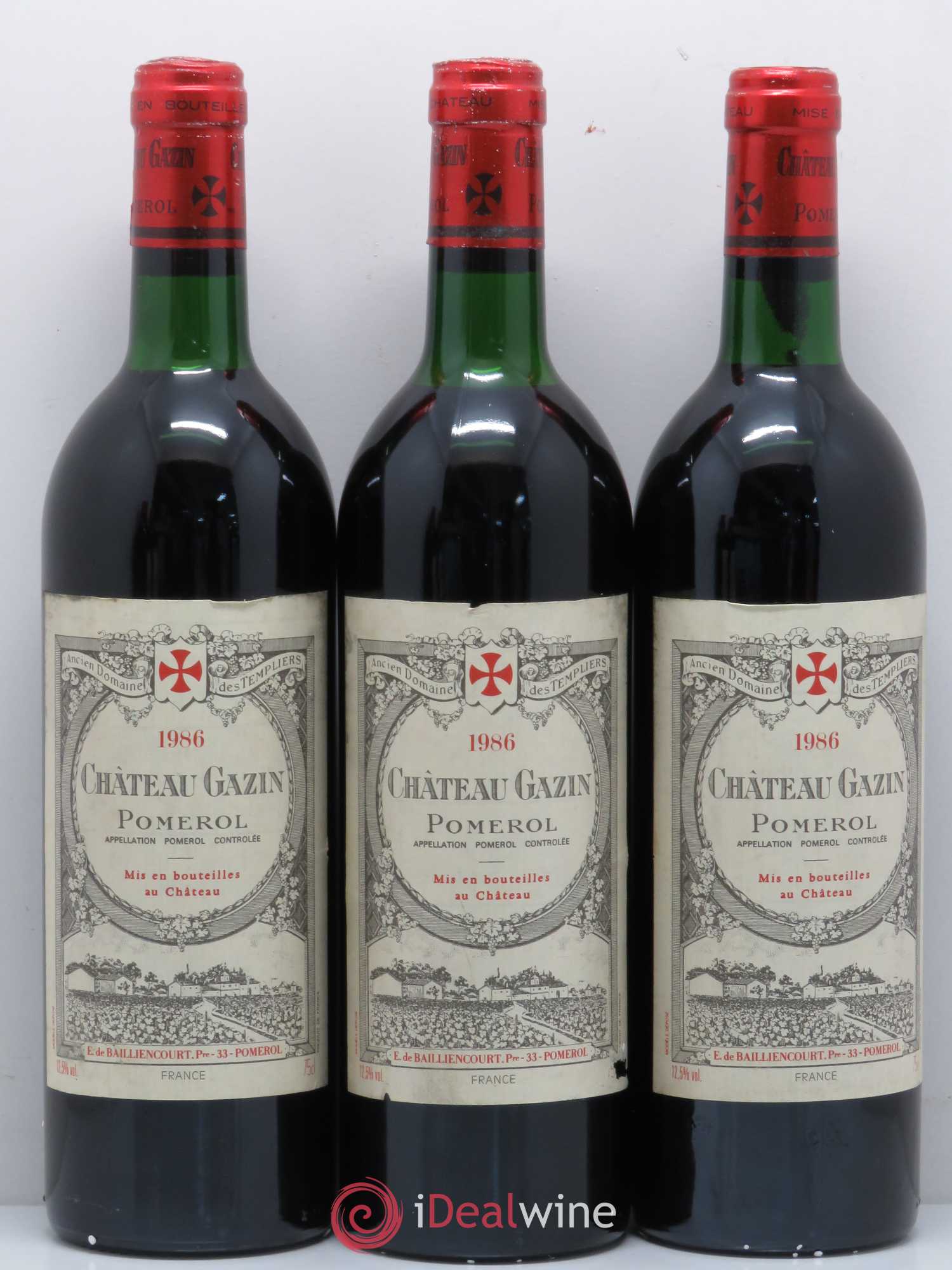 Château Gazin 1986 - Lot de 5 bouteilles - 1