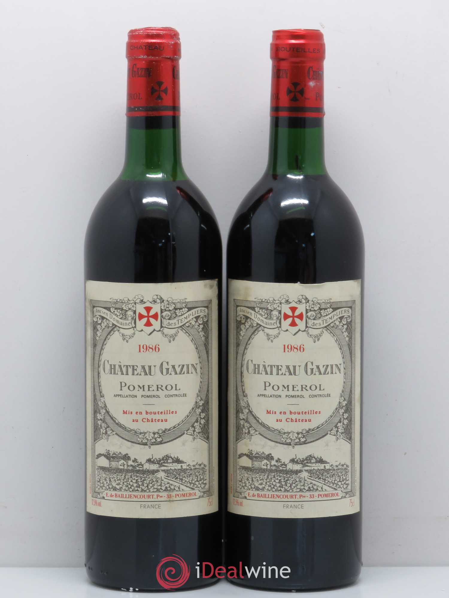 Château Gazin 1986 - Lot de 5 bouteilles - 2