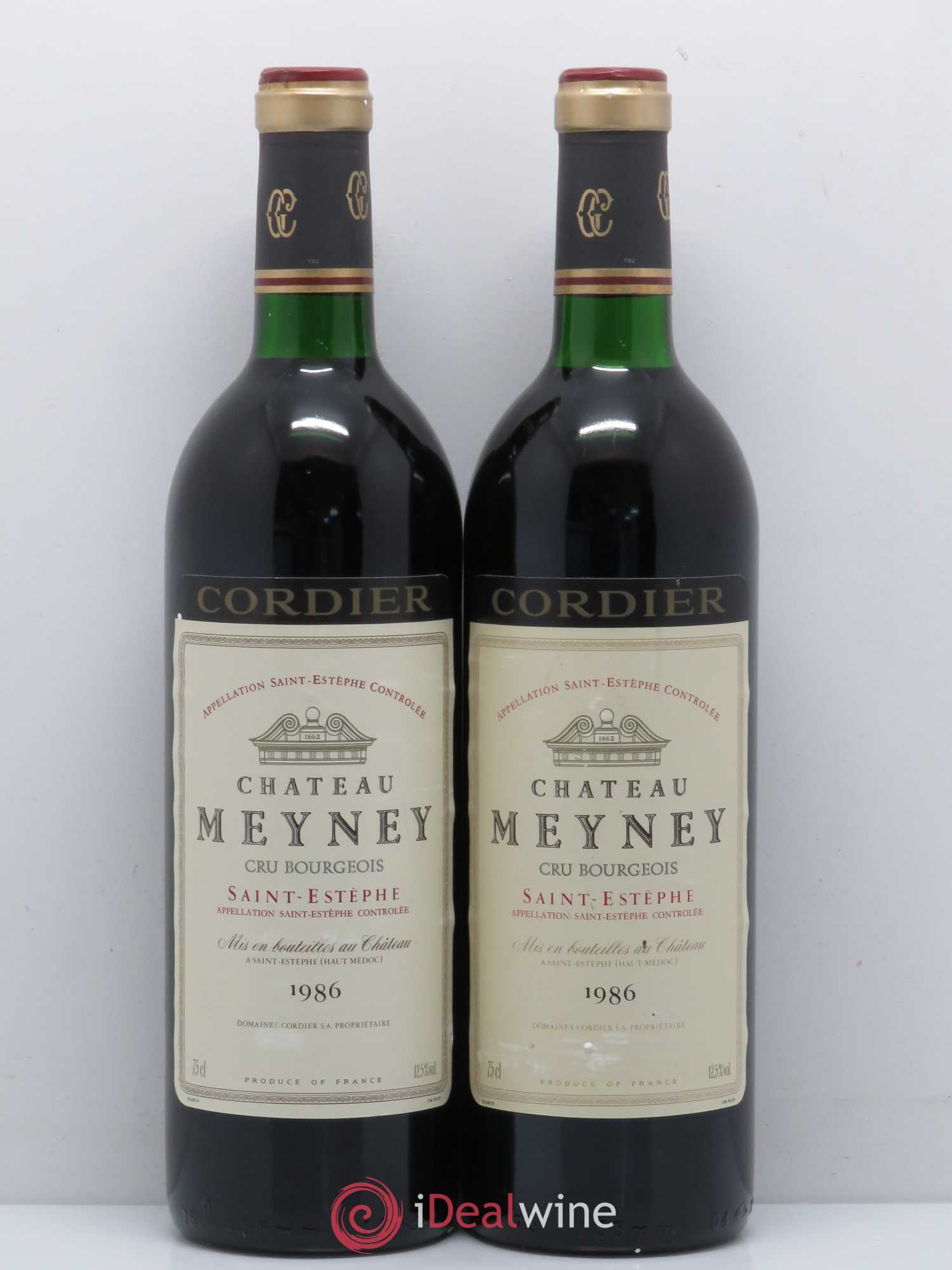 Château Meyney 1986 - Lot de 2 bouteilles - 0