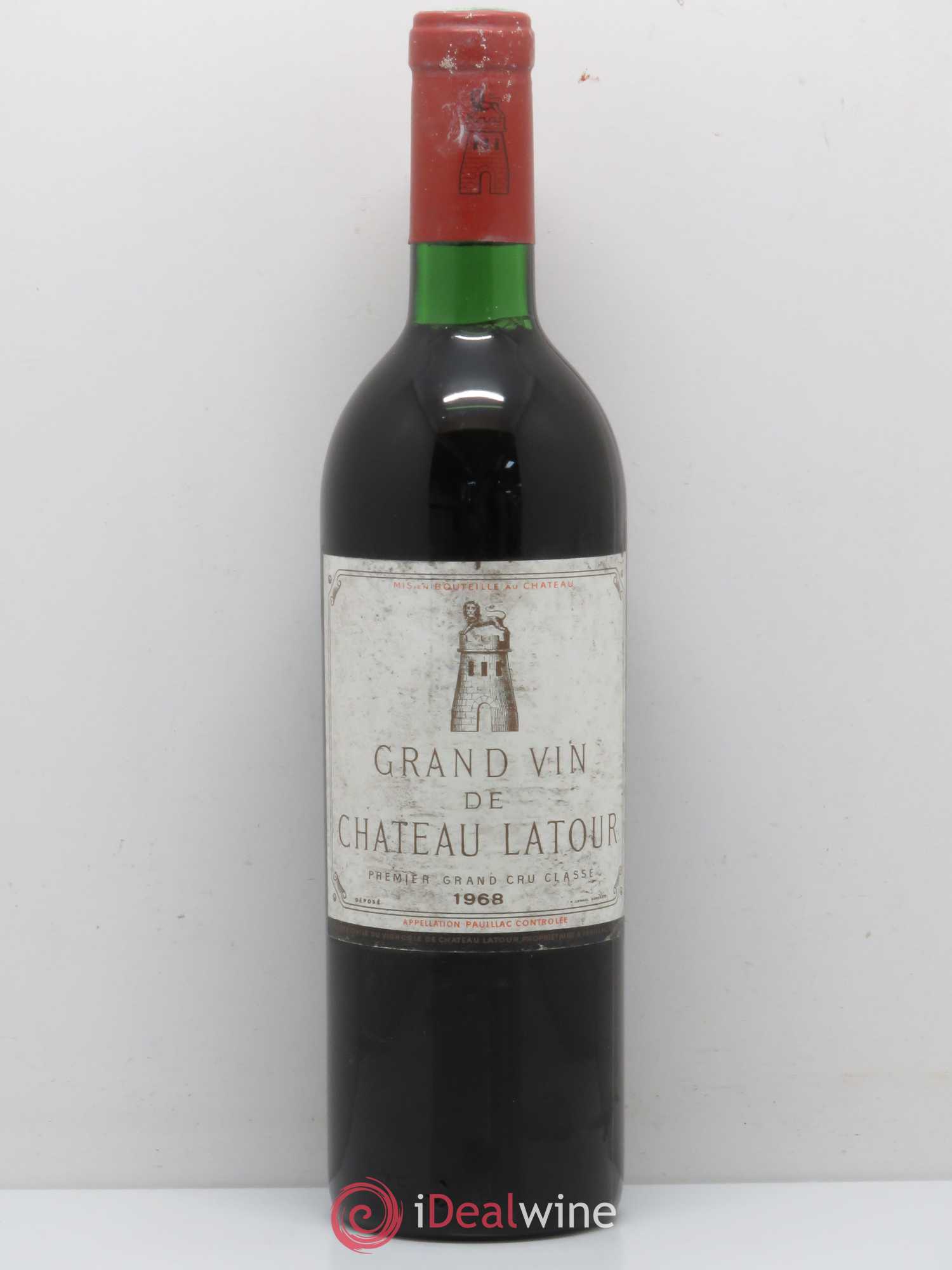 Château Latour 1er Grand Cru Classé 1968 - Lot de 1 bouteille - 0