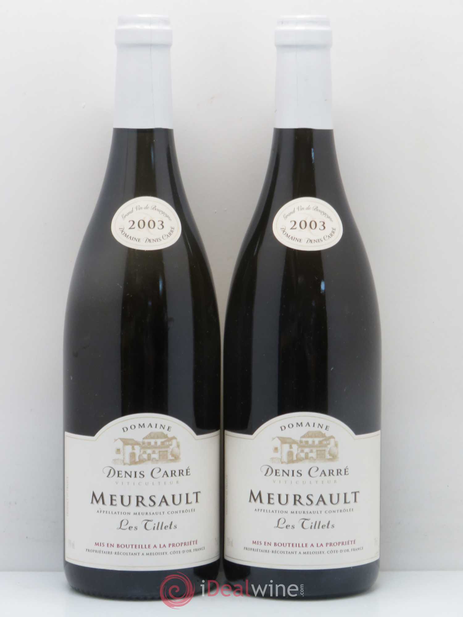 Meursault Les Tillets Denis Carré 2003 - Posten von 5 Flaschen - 2