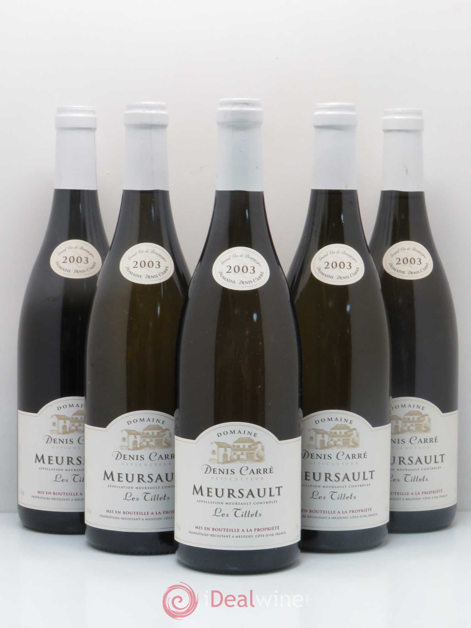 Meursault Les Tillets Denis Carré 2003 - Posten von 5 Flaschen - 0