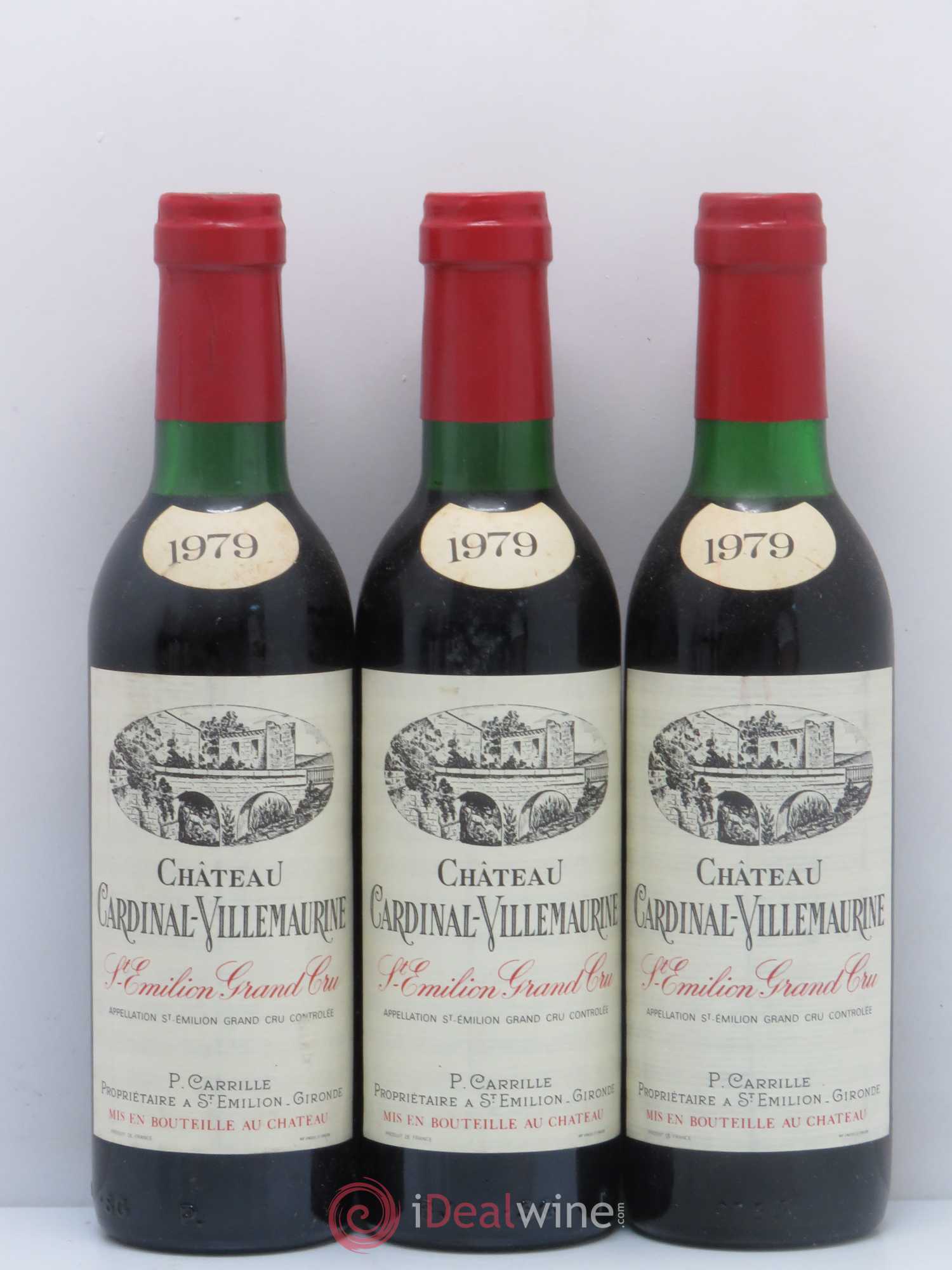 Saint-Émilion Château Cardinal-Villemaurine 1979 - Posten von 6 Demi-Flaschen - 1