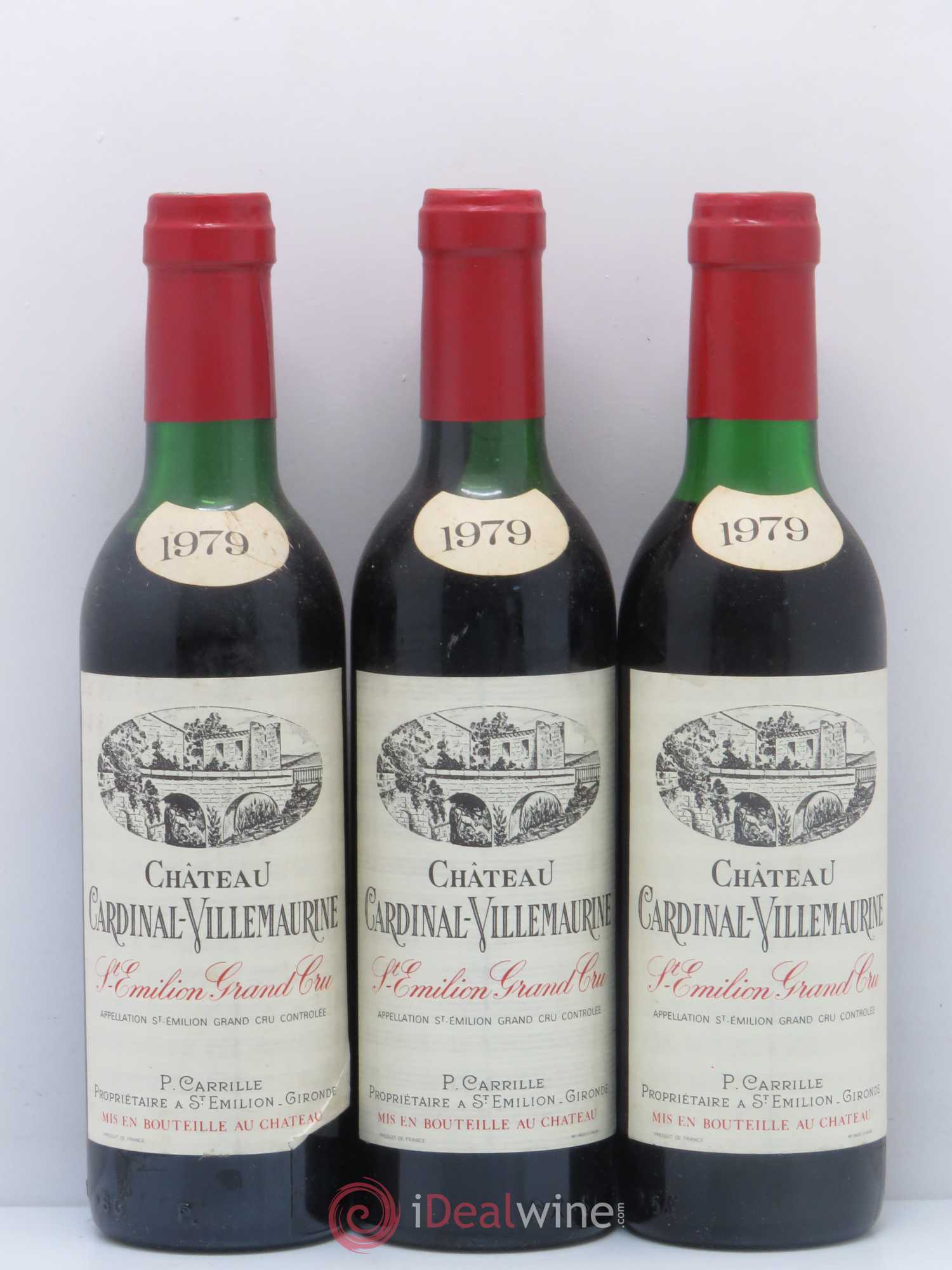 Saint-Émilion Château Cardinal-Villemaurine 1979 - Posten von 6 Demi-Flaschen - 2